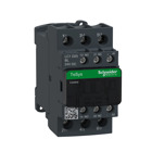 IEC contactor, TeSys Deca, nonreversing, 25A, 15HP at 480VAC, up to 100kA SCCR, 3 phase, 3 NO, low consumption 24VDC coil