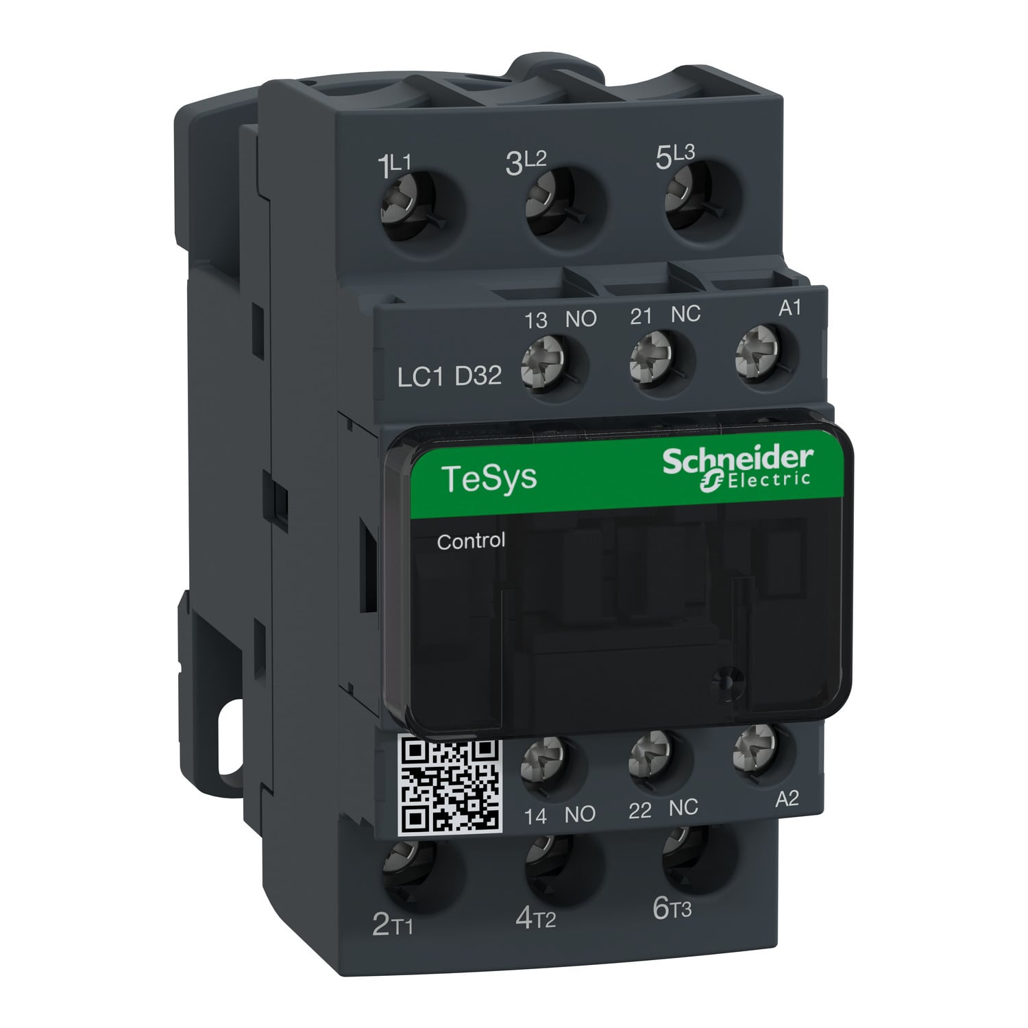 LC1D32M7 LC1D Direct On-Line Standard IEC Contactor, 220/690 V AC, 300 V DC V Coil, 32/50 A, 3NO Contact, 3 Poles