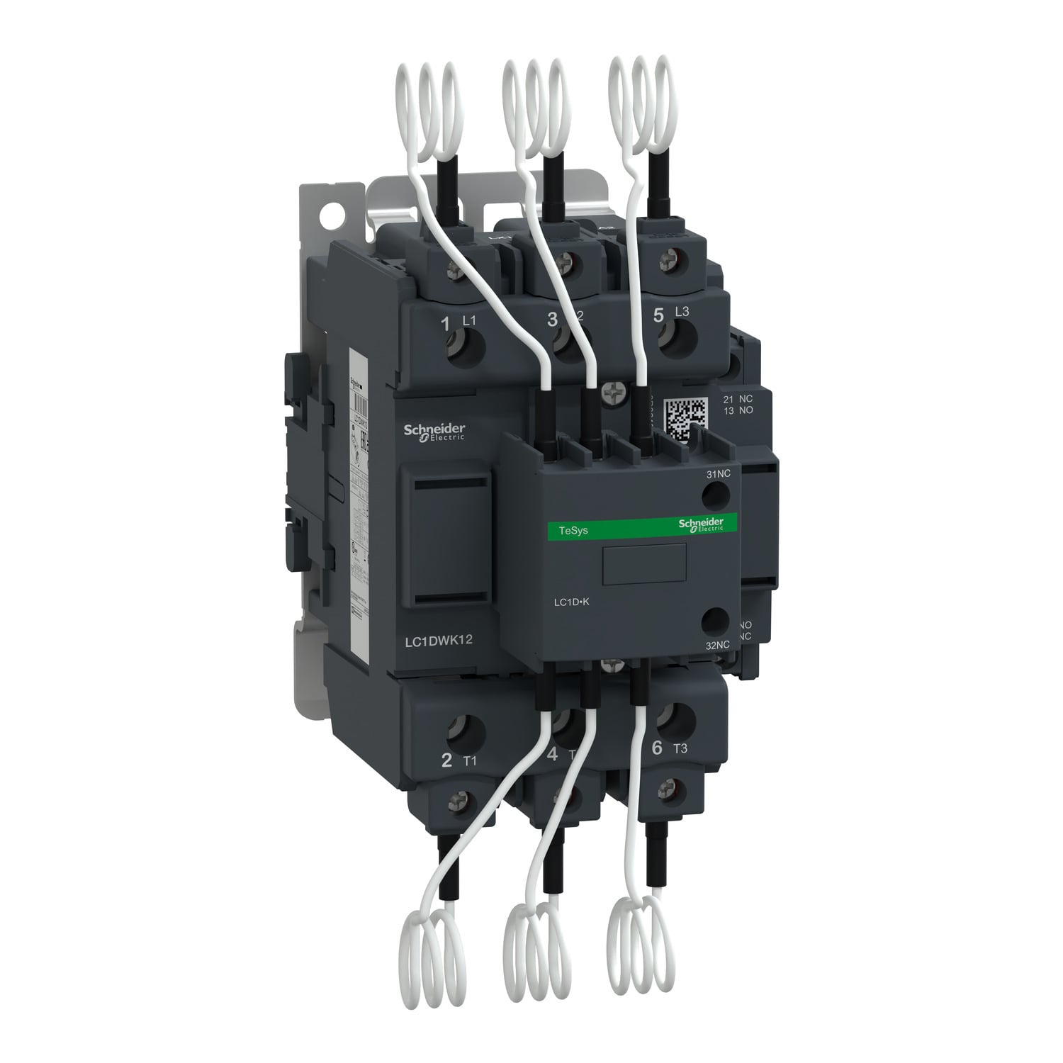 LC1DWK12P7 TeSys Capacitor Duty Contactor, 230 V AC V Coil, 3NO Contact, 3 Poles