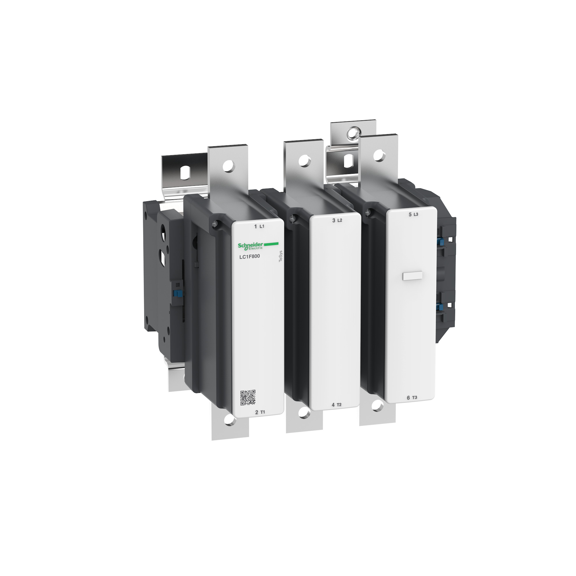 LC1F800 TeSys F F-Line LC1F IEC Contactor, 600 VAC V Coil, 1000 A, 3NO Contact, 3 Poles