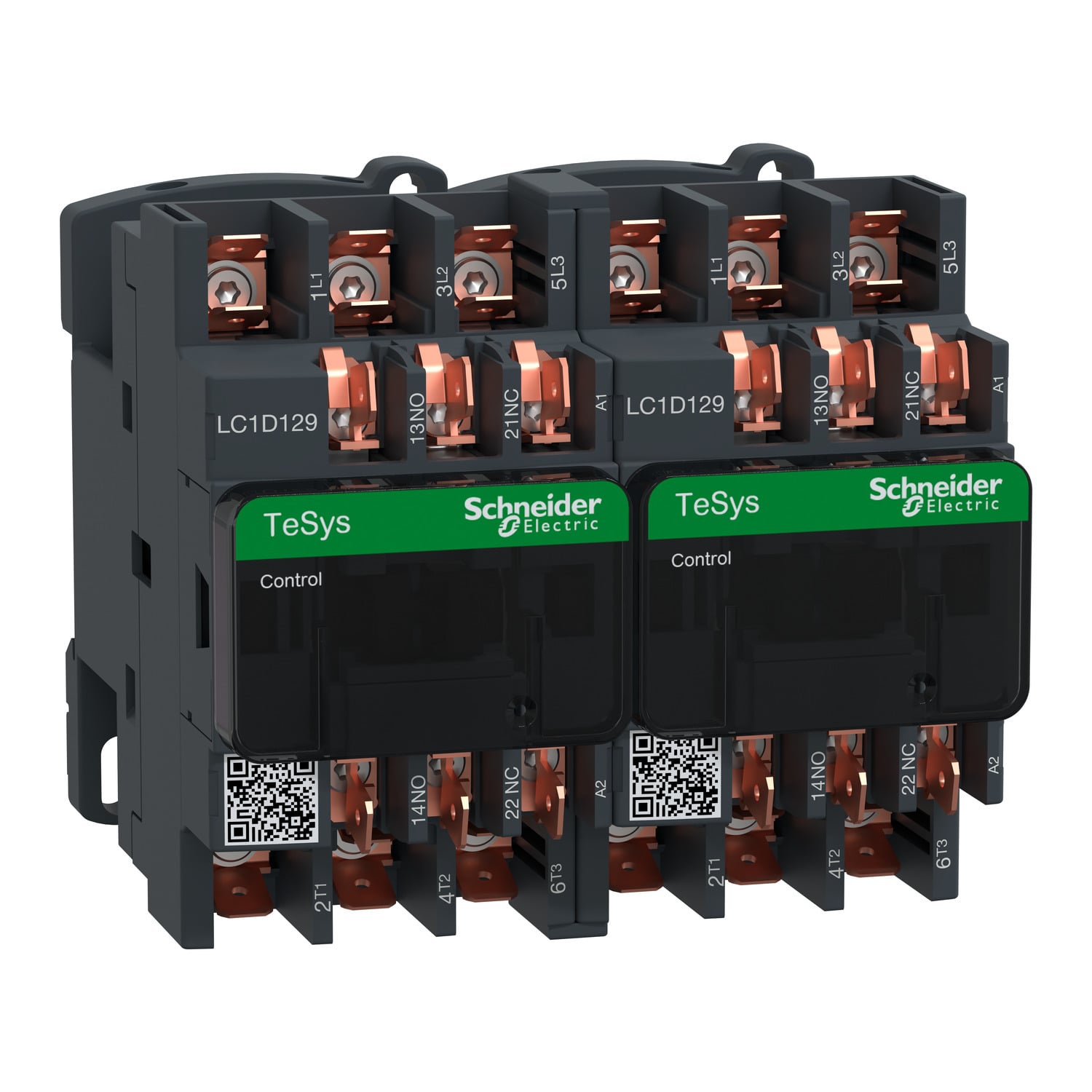 LC2D129B7 TeSys D Mechanical Reversing IEC Contactor, 24/690 V AC, 300 V DC V Coil, 12/25 A, 3NO Contact, 3 Poles