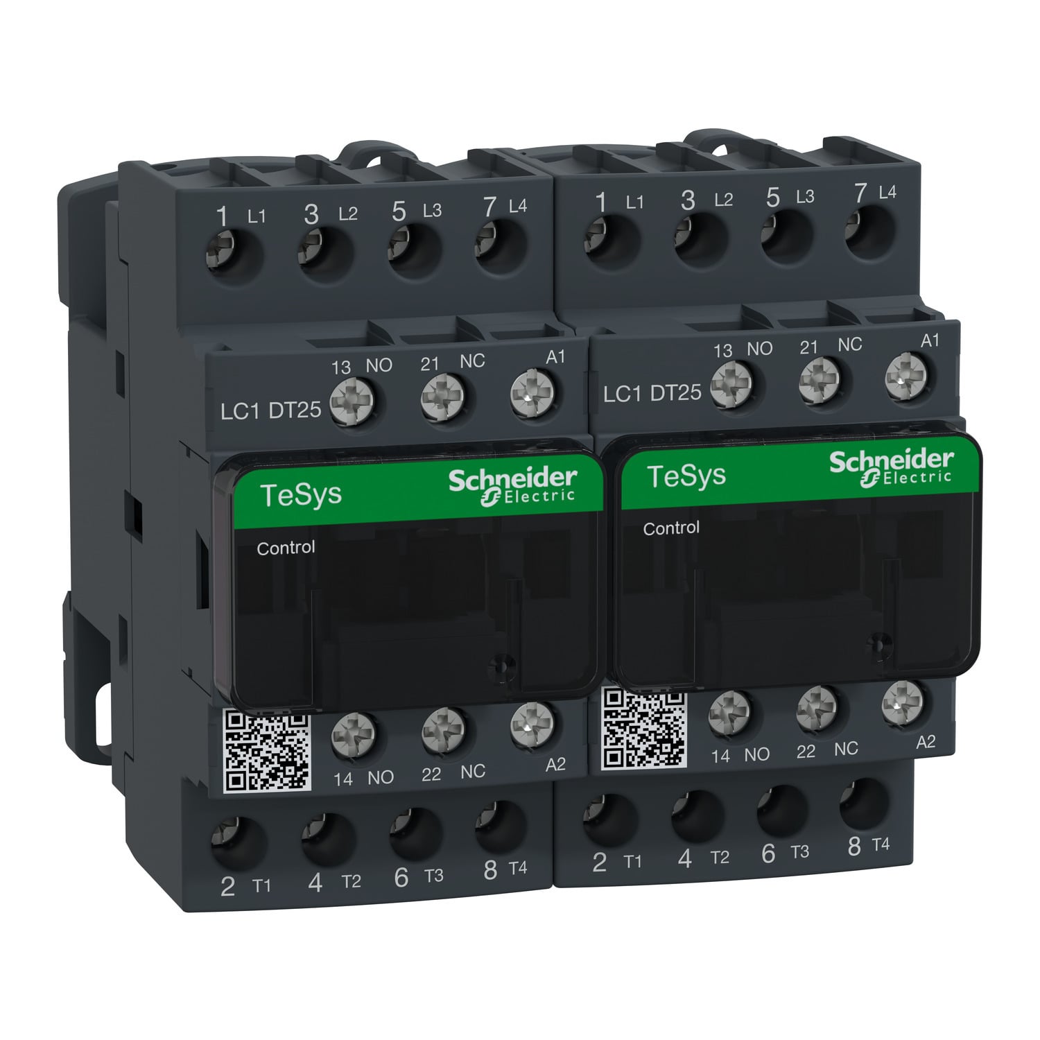 LC2DT25G7 TeSys D IEC Contactor, 120/690 V AC, 300 V DC V Coil, 25 A, 4NO Contact, 4 Poles