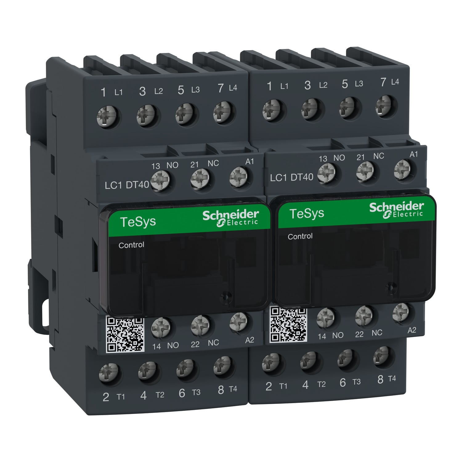 LC2DT40G7 TeSys D IEC Contactor, 120/690 V AC, 300 V DC V Coil, 40 A, 4NO Contact, 4 Poles