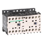 Reversing contactor, TeSys Micra, 3P, AC-3, lt or eq to 440V 6A, 1 NO, 24VAC coil