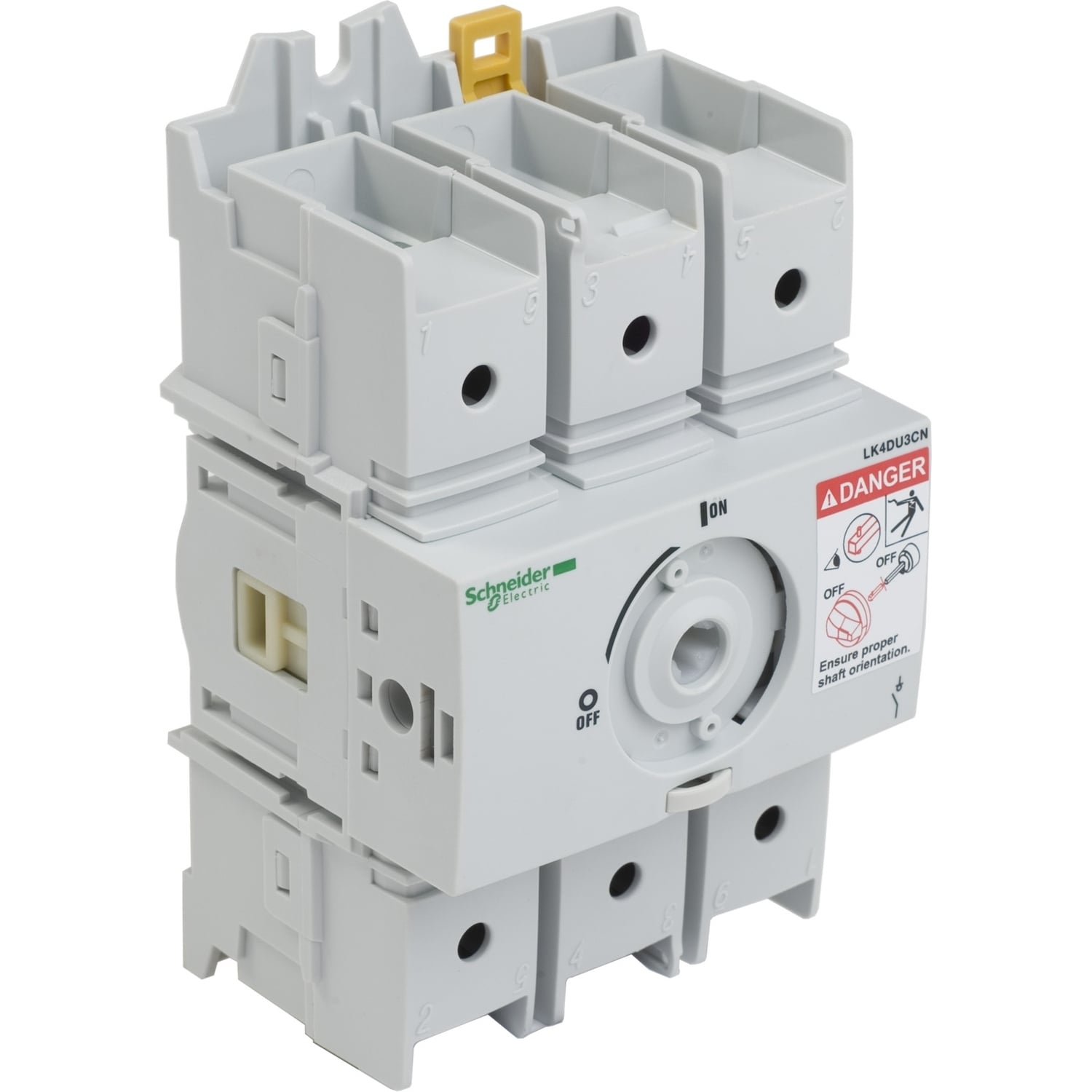 LK4DU3CN TeSys Non-Fused Disconnect Switch, 600 VAC, 30/32 A, 10 hp, 20 hp, 25 hp, 3 Poles