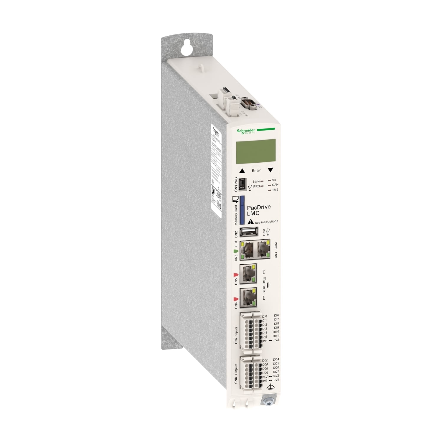 LMC101CAA10000 PacDrive 3 Motion Controller, 24 V DC, 4 mA, 8 Inputs, 8 Outputs