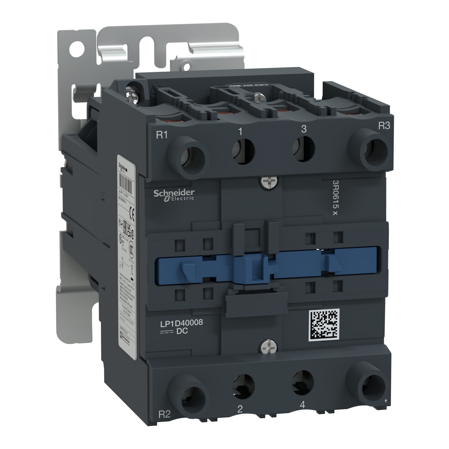 LP1D40008BD TeSyS D DC Standard Contactor, 24 V DC V Coil, 60 A, 2NO-2NC Contact, 4 Poles
