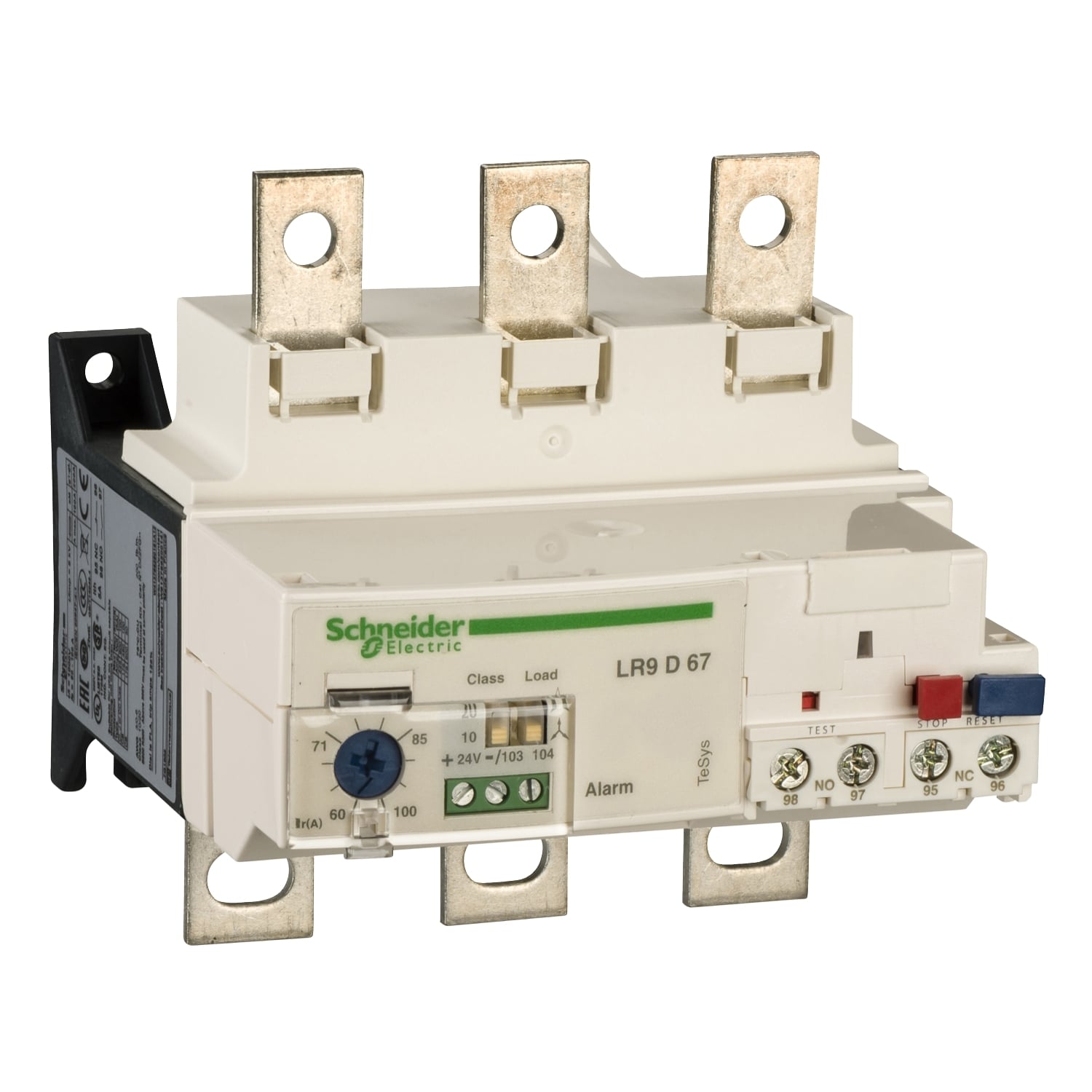 LR9D69 TeSys LR9D Electronic Solid State Thermal Overload Relay, 90 to 150 A, 1NO-1NC 1 Form A/1 Form B Contact