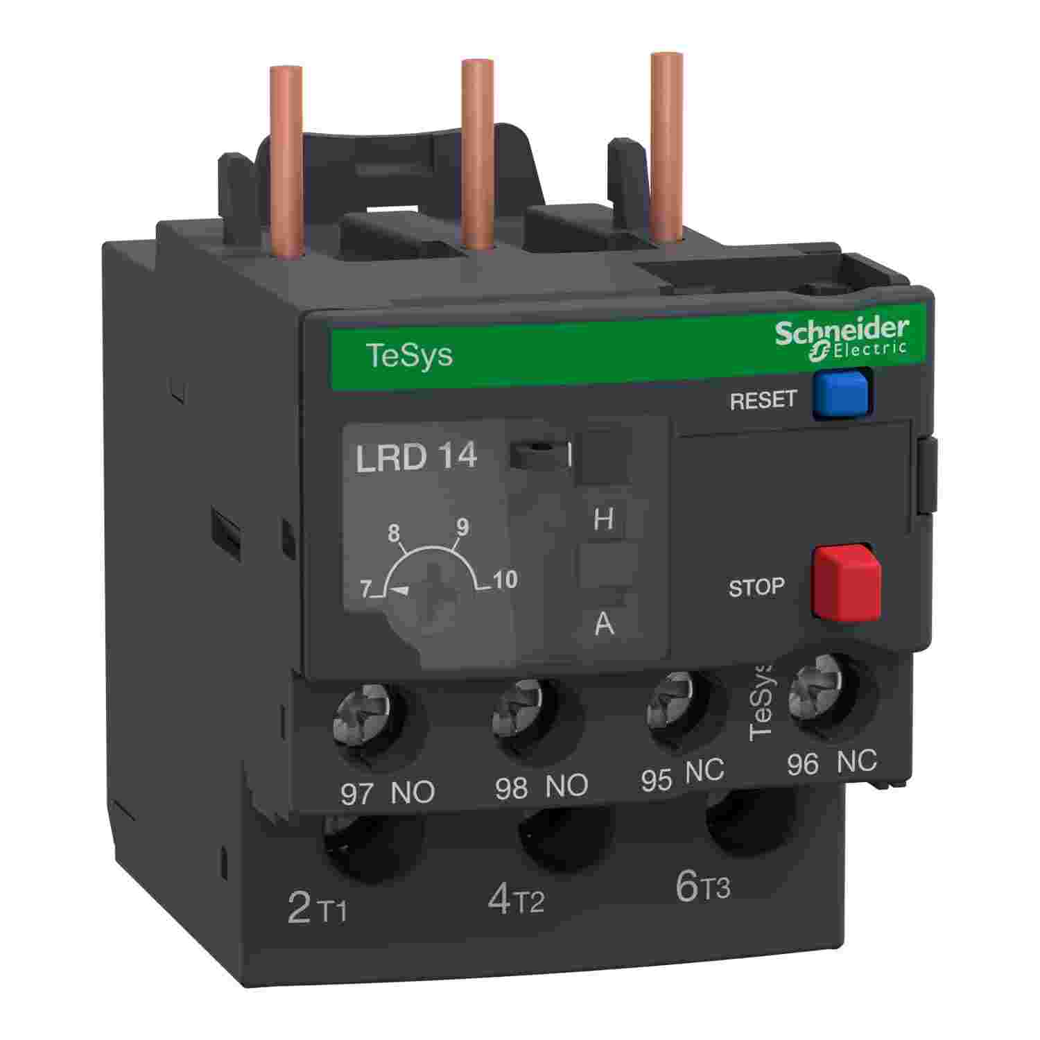 LRD14 TeSys D-Line Thermal Overload Relay, 7 to 10 A, 1NO-1NC 1 Form A/1 Form B Contact