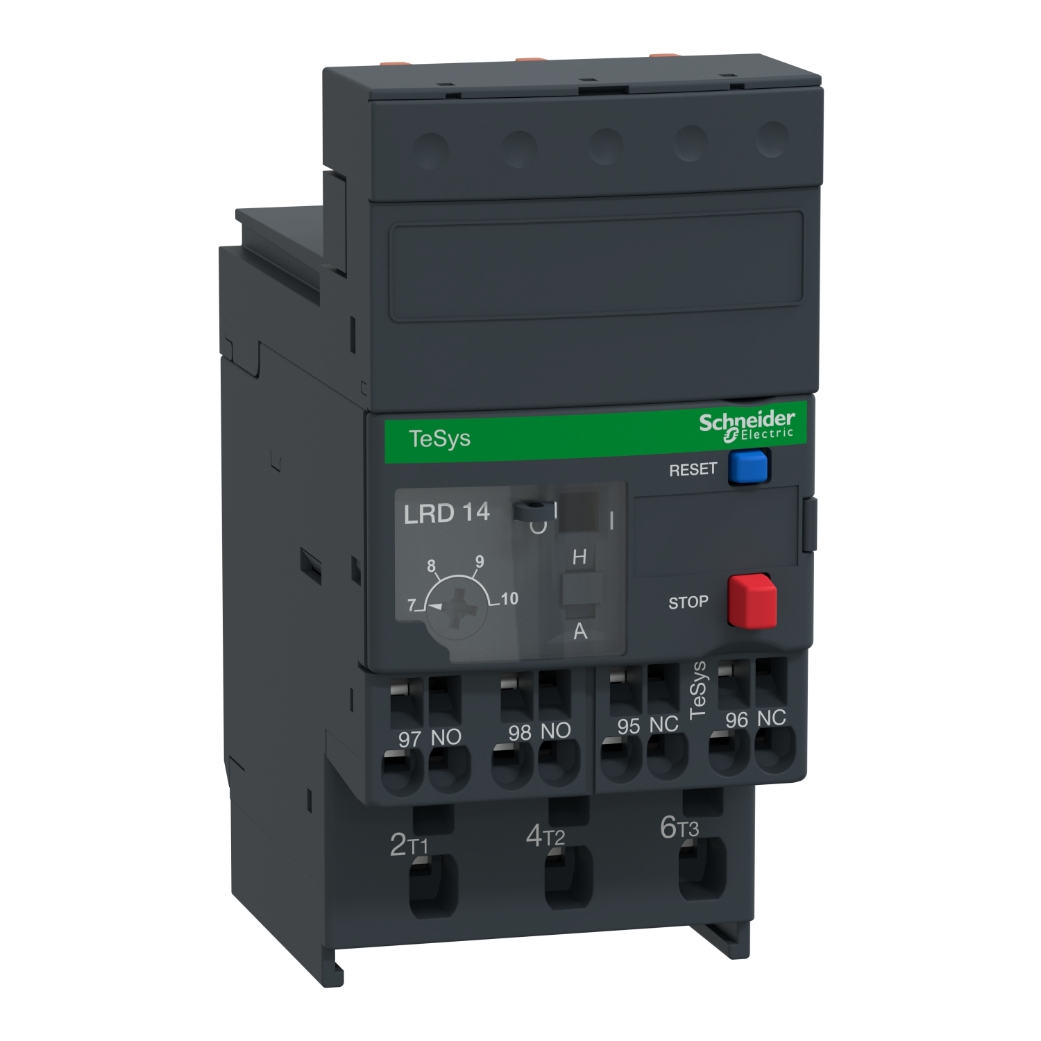 LRD143 TeSys LRD Series Differential Thermal Overload Relay With Relay Trip Indicator, 7 to 10 A, 690 V AC V Coil
