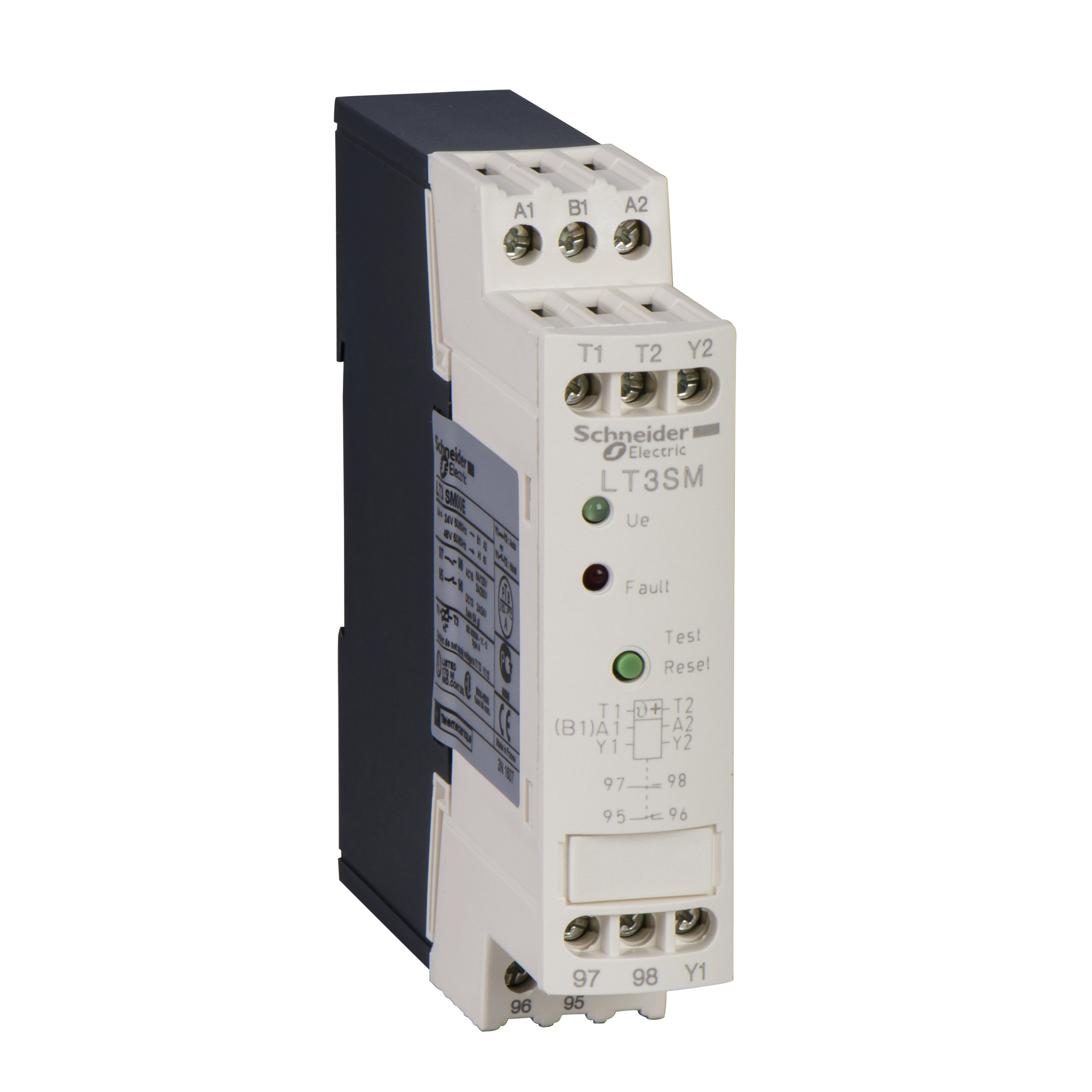 LT3SM00M TeSys LT3 Thermistor Protection Unit Overload Relay, 5 A, 1NO-1NC 1 Form A/1 Form B Contact