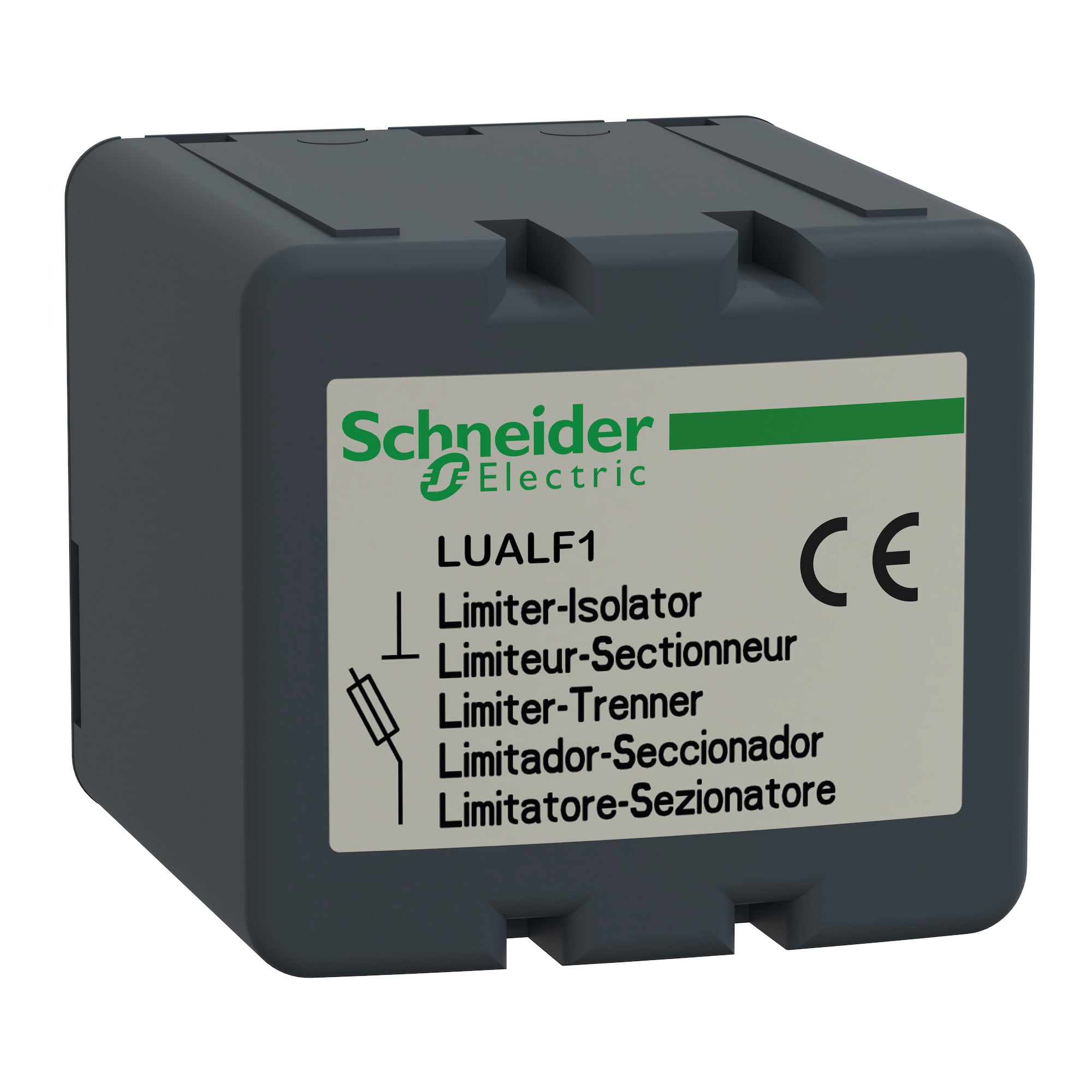 LUALF1 TeSys Replacement Limiter Cartridge, For Use With TeSys U U-Line Motor Starter, Surface Mount, 130 kA at 440 V AC, 70 kA at 690 V AC Breaking Capacity