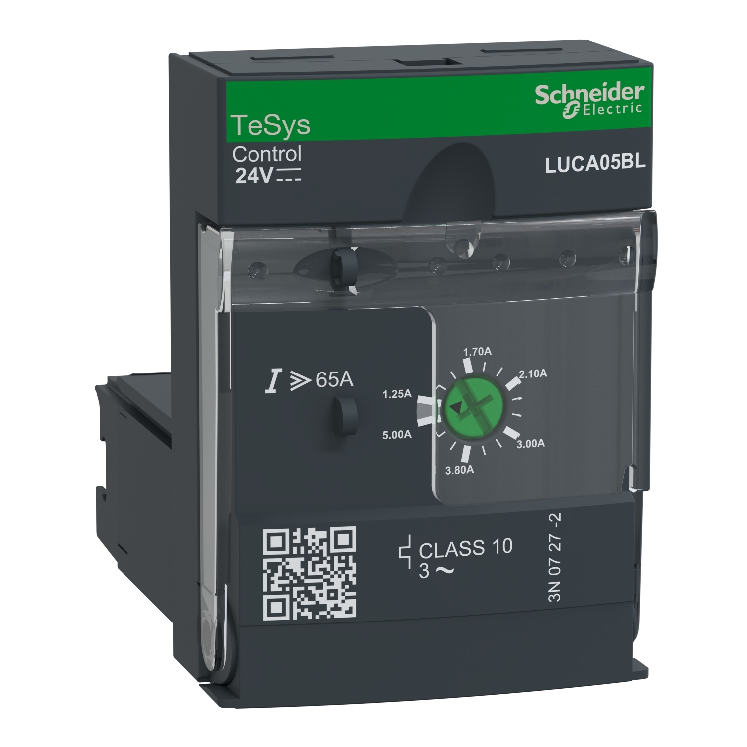 LUCA05BL TeSys 3-Phase Manual Solid State Standard Control Unit With Class 10 Solid State Reset, 3 Poles, For Use With ASILUFC5, ASILUFC51, LUFC00 and LUFN Communication Module