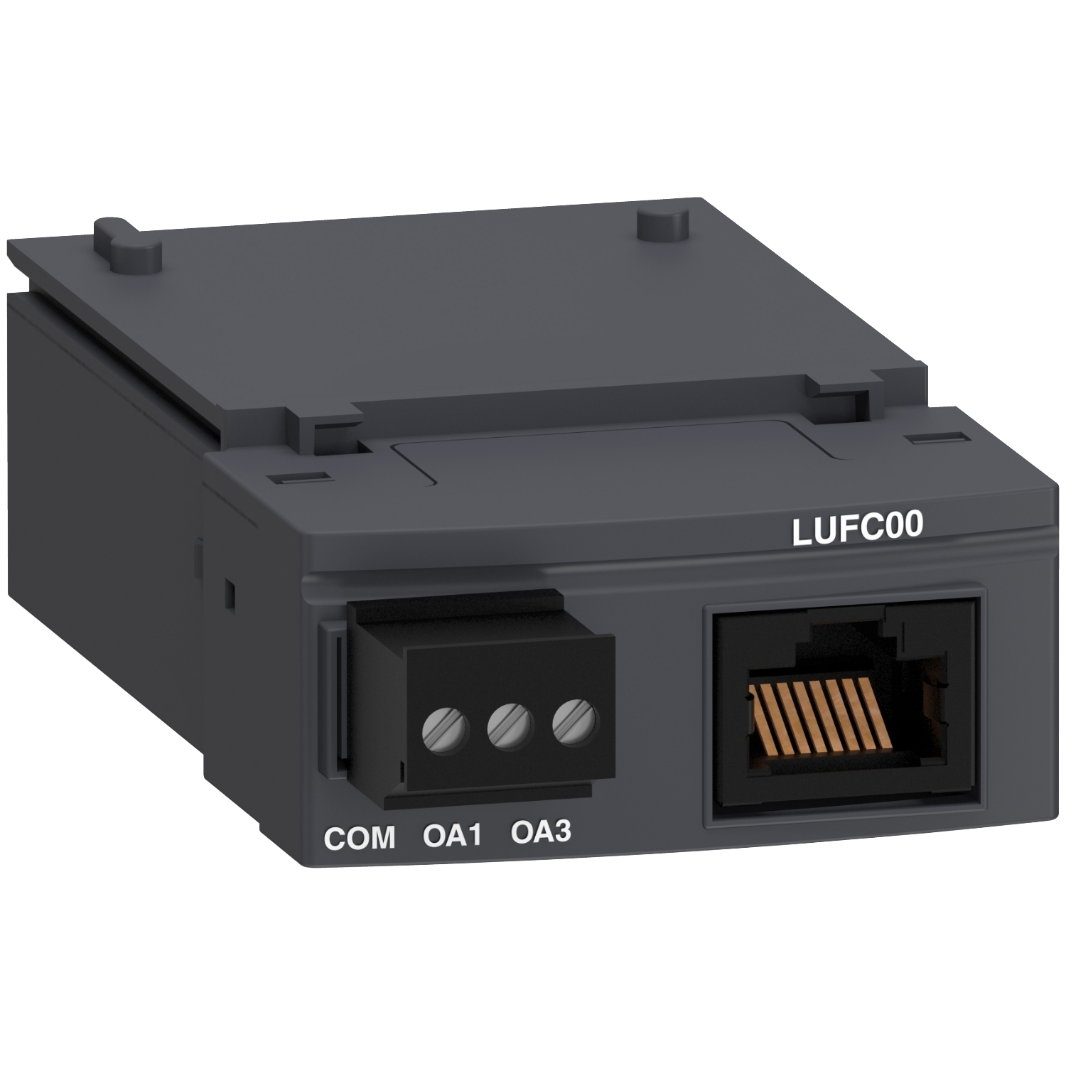 LUFC00 TeSys U LUF Parallel Wiring Module, For Use With Tesys U LUCA, LUCB, LUCC, LUCD, LUCL and LUCM Motor Starter, Front Side Mount Location, Plug-In Mount
