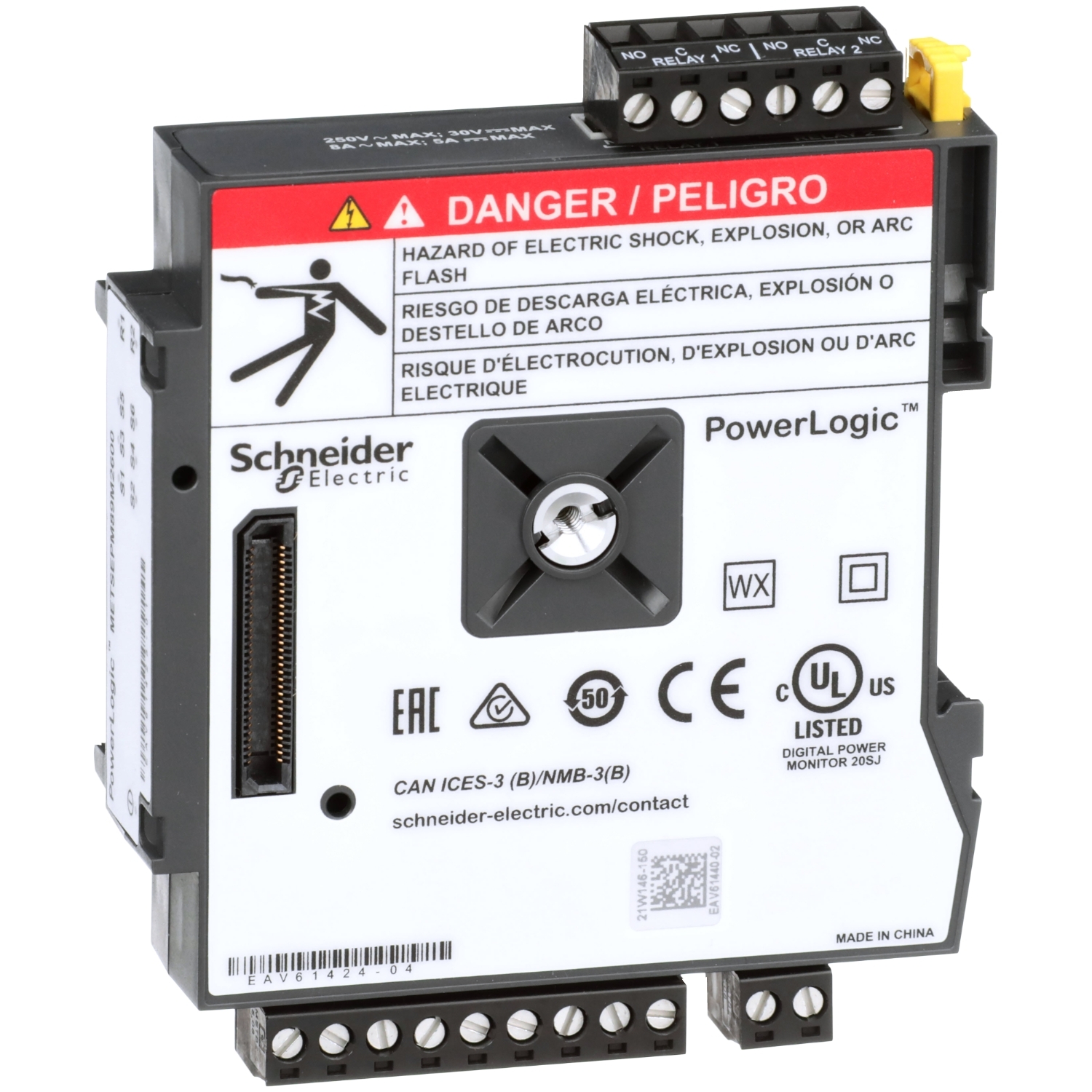 METSEPM89M2600 PowerLogic PM8000 Digital Input/Output Module, 6 Input, 2 Output