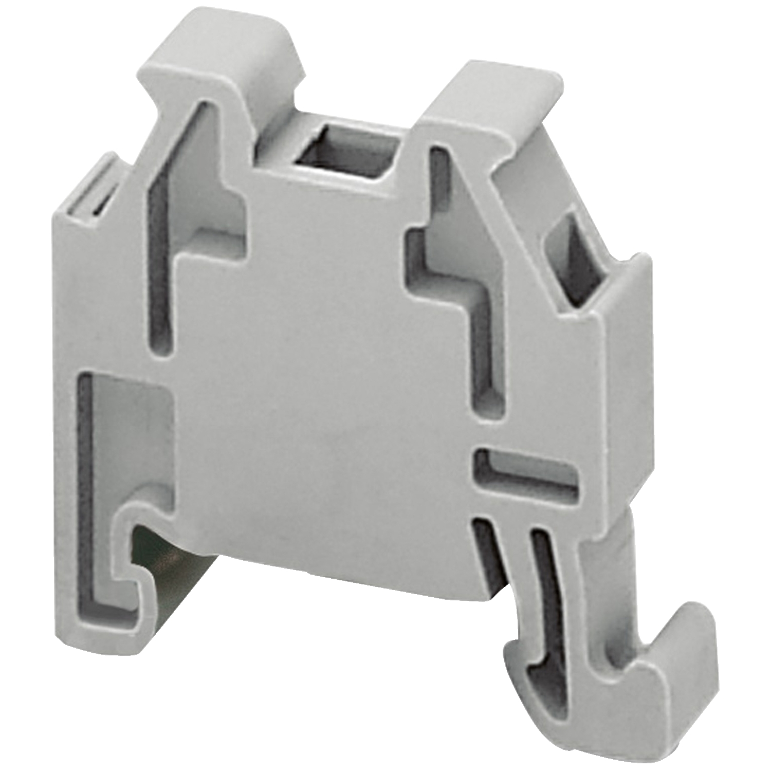 NSYTRAAB15 Linergy Snap-On End Stop, For Use With 15 mm DIN Rail and TRR Spring Terminal Block, Clip-On Mount, Polyamide, Gray