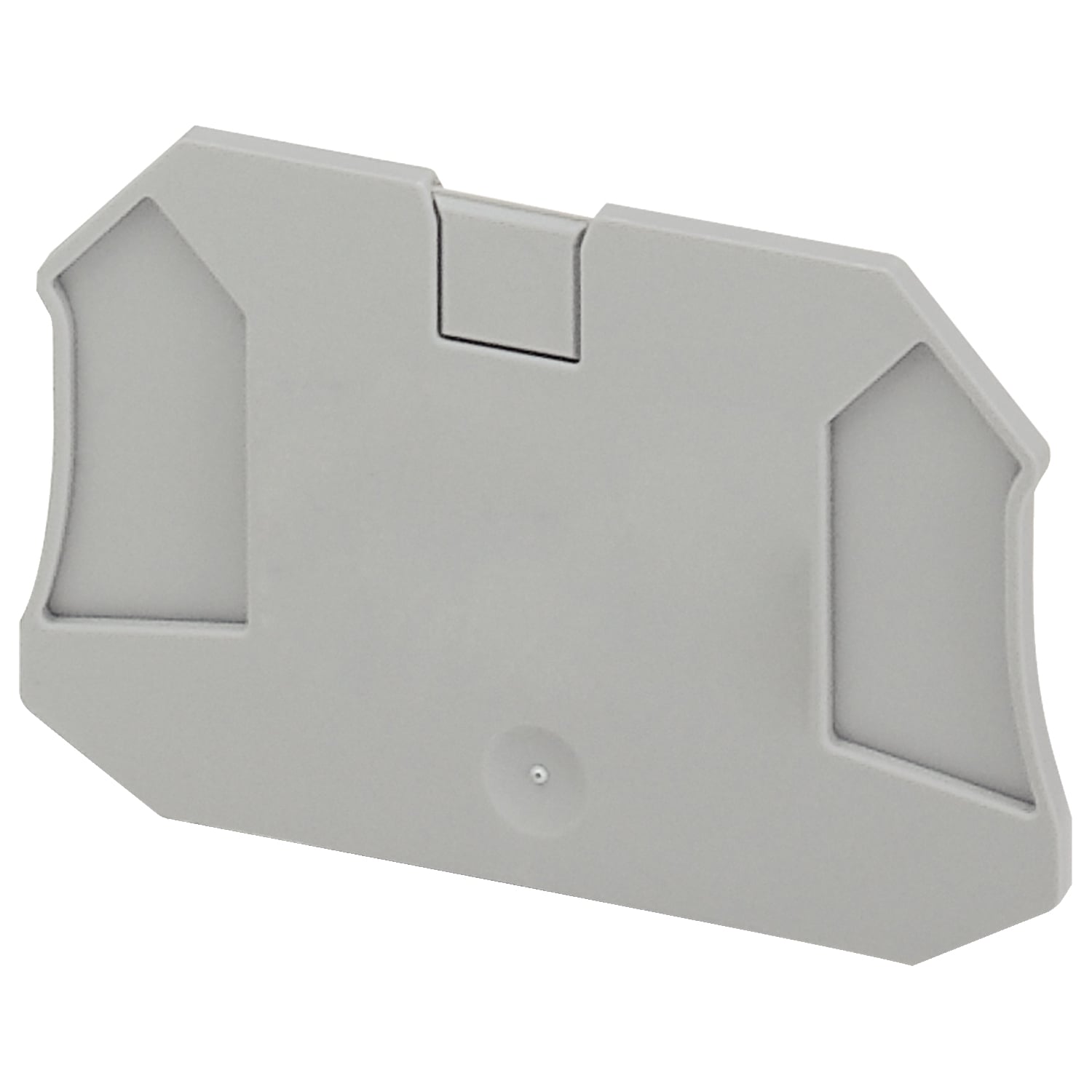 NSYTRAC24 4-Point End Cover Plate, For Use With Linergy TR Series 4-Point 4-sq-mm 2 x2 Single Level Screw Terminal Block, 4-Terminal, Gray