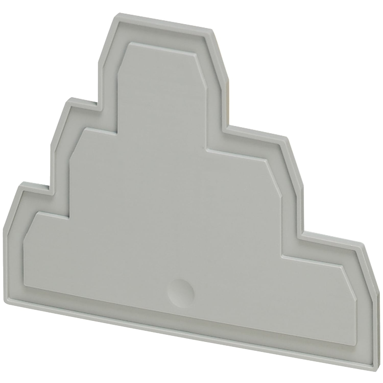 NSYTRACE26 3-Level End Cover Plate, For Use With NSYTRV26T 2.5 sq-mm Screw Terminal Block, 2-Terminal, Gray
