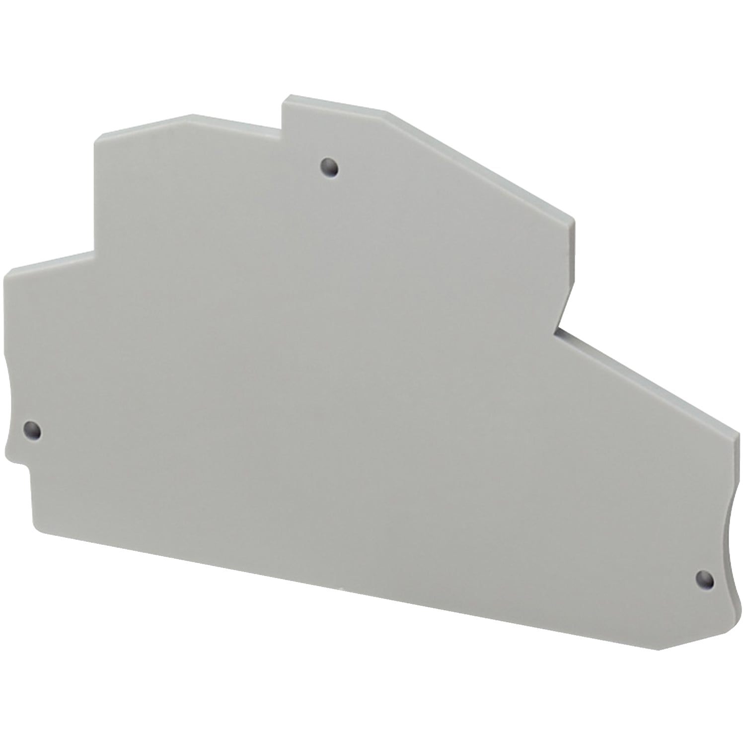 NSYTRACRE24 Linergy End Cover Plate, For Use With NSYTRR24D Spring 2 Terminal Block, 2/3 Level, Gray