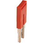 PLUG-IN BRIDGE, 2POINTS FOR 2,5MM TERMINAL BLOCKS, RED