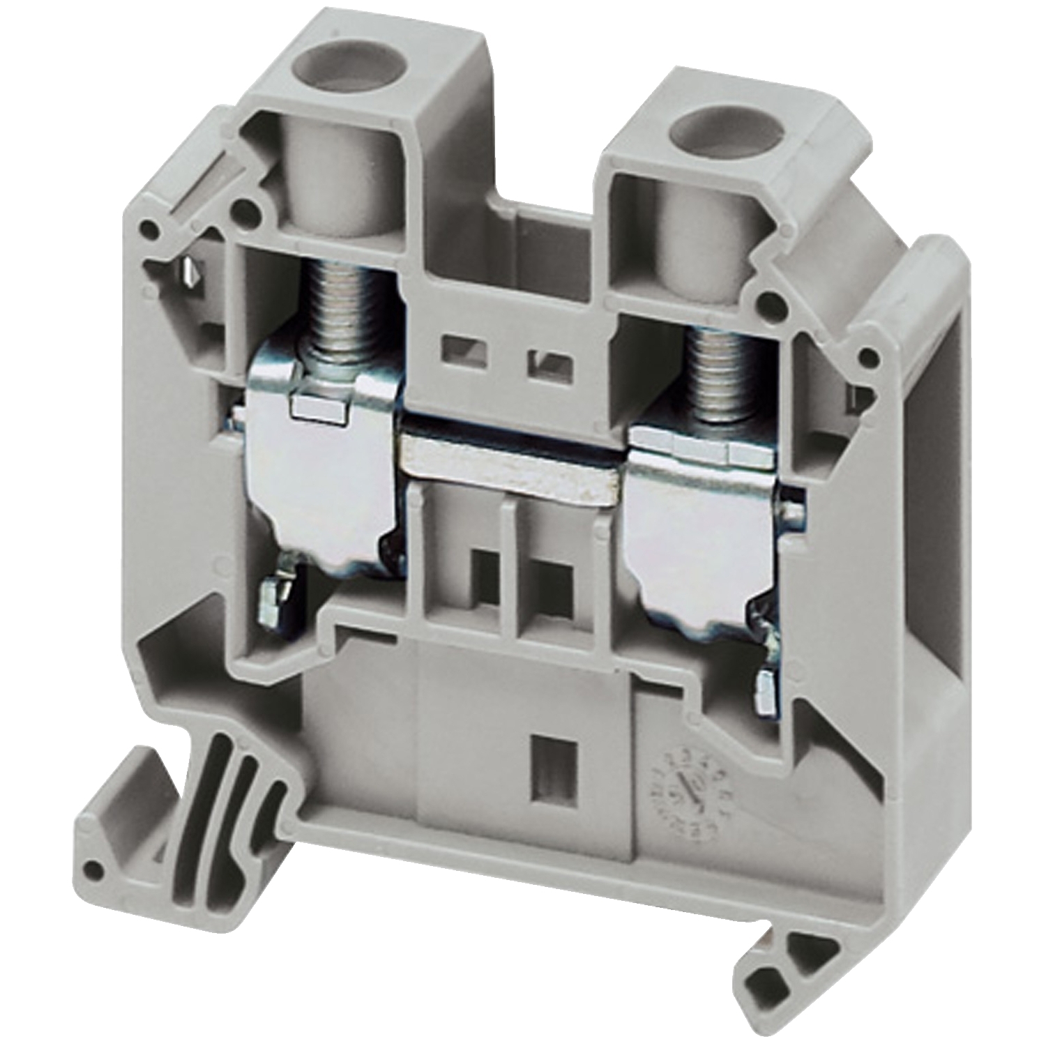 NSYTRV162 Linergy TRV 1-Level 2-Point Feed Through Terminal Block, 600 V AC, 85 A, 16 to 4 AWG Wire, 1 Poles, Clip-Fit Mount