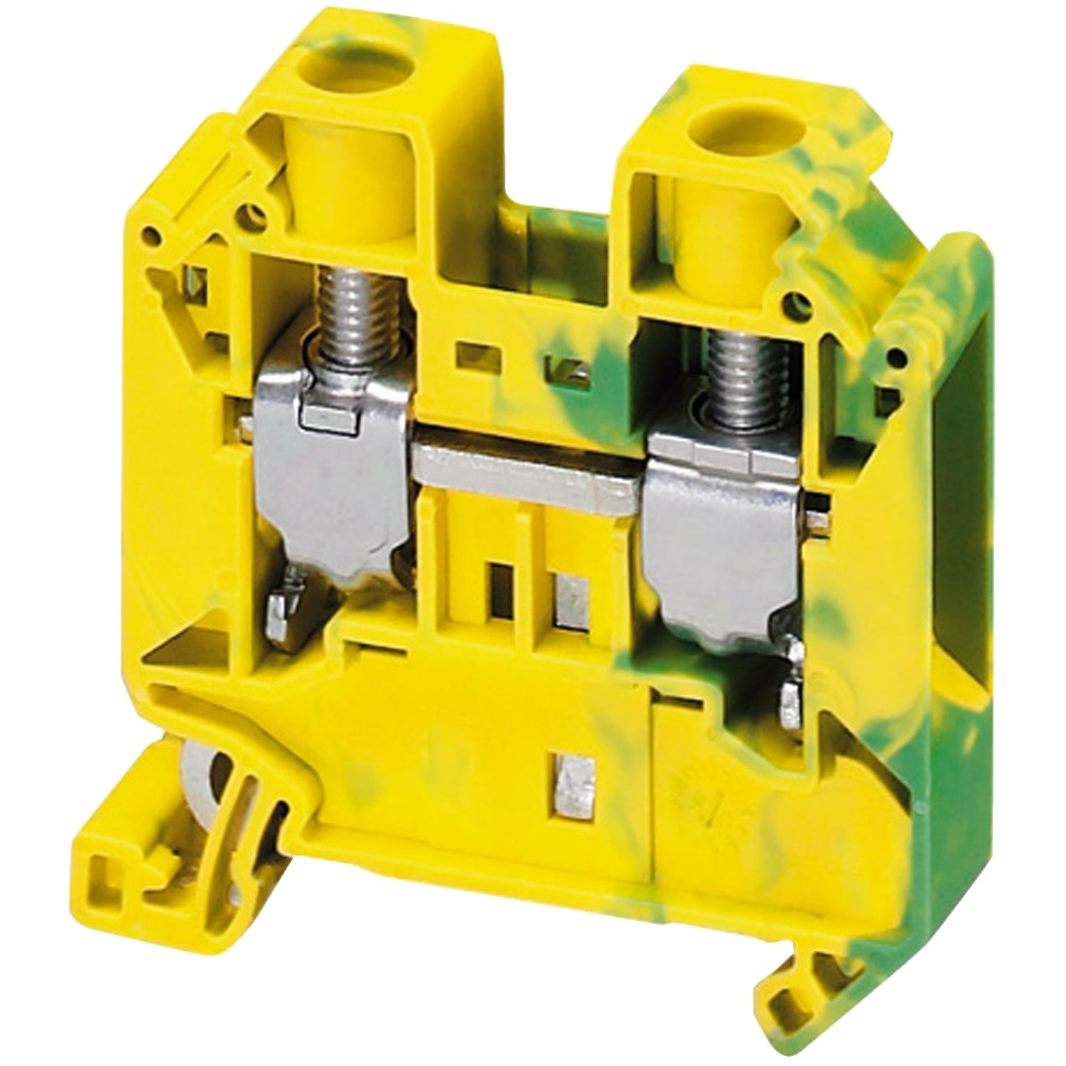 NSYTRV162PE Linergy TRV 1-Level 2-Point Terminal Block, 600 V AC, 85 A, 16 to 4 AWG Wire, 1 Poles, Clip-Fit Mount