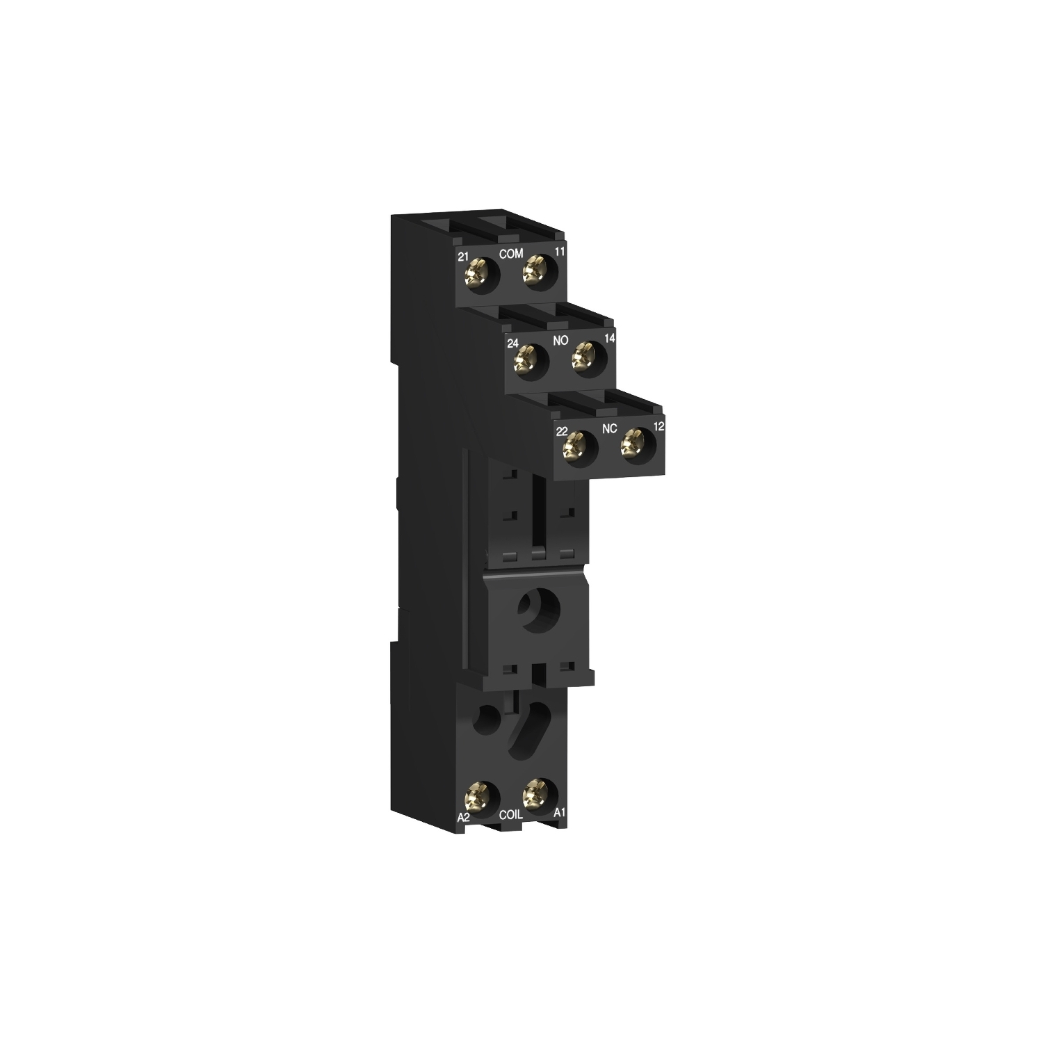 RSZE1S48M Zelio Relay Socket, 250 V AC, 10 A, For Use With RSB (1CO), RSB (2CO) Plug-In Relay, 8 Pin