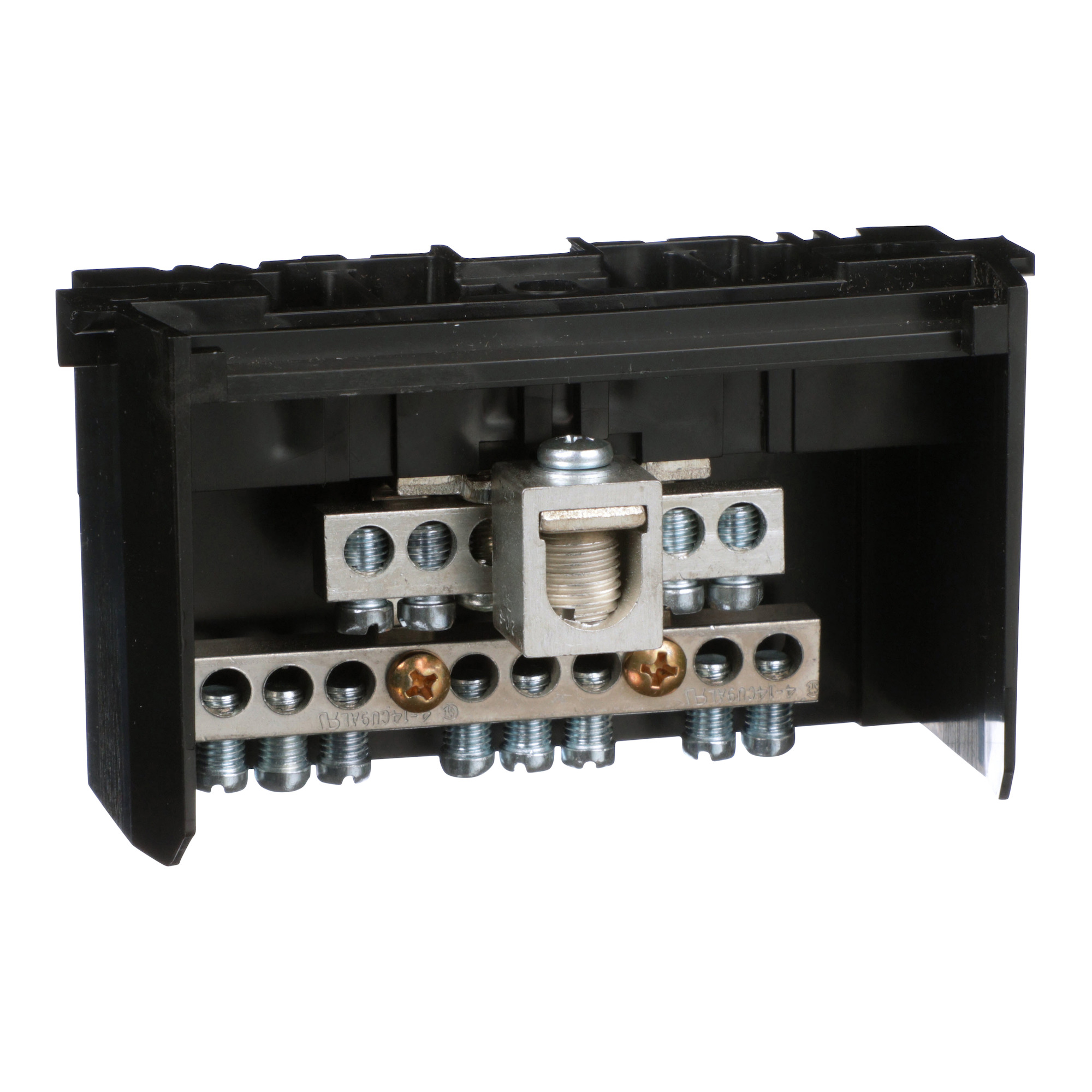 SN12125 Groundable Insulated Solid Neutral Assembly, For Use With 125 A Circuit Breaker, 4 to 2/0 AWG Al/Cu Cable
