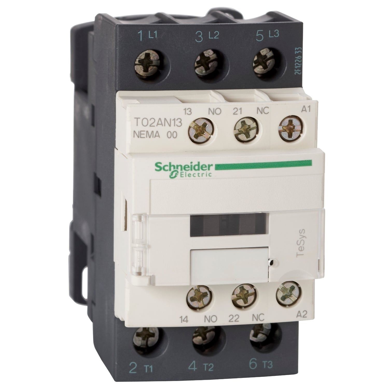 T02AN13B7 TeSys N 3-Phase Non-Reversing Contactor, 24 V AC V Coil, 1NO-1NC Contact, 3 Poles
