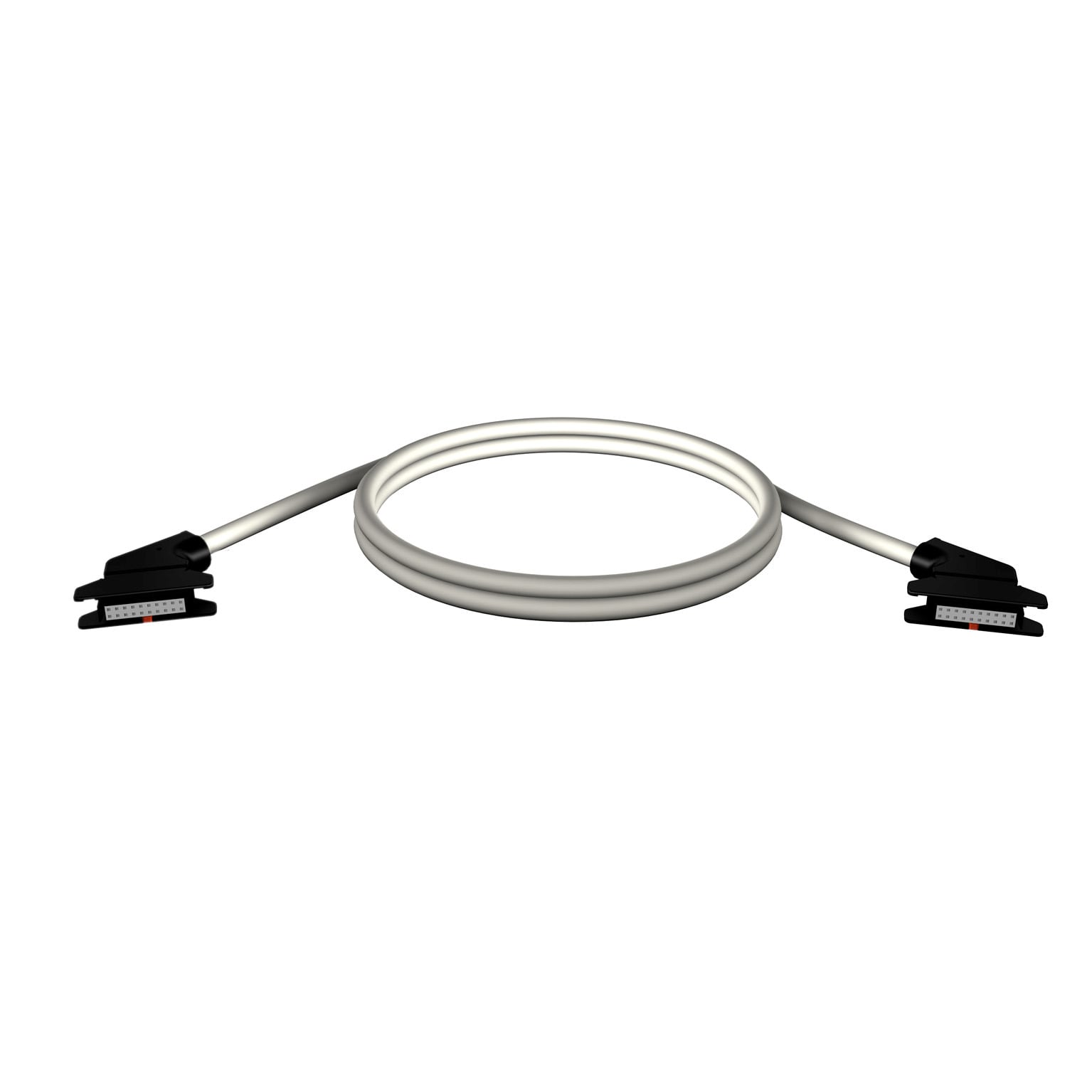 TSXCDP102 Rolled Ribbon Connecting Cable, 1 m L Cable, For Use With Modicon Premium Automation Platform ABE7H08R10, ABE7H16R20 Passive Connection Sub-Base, TSXCTY2C Counter Module