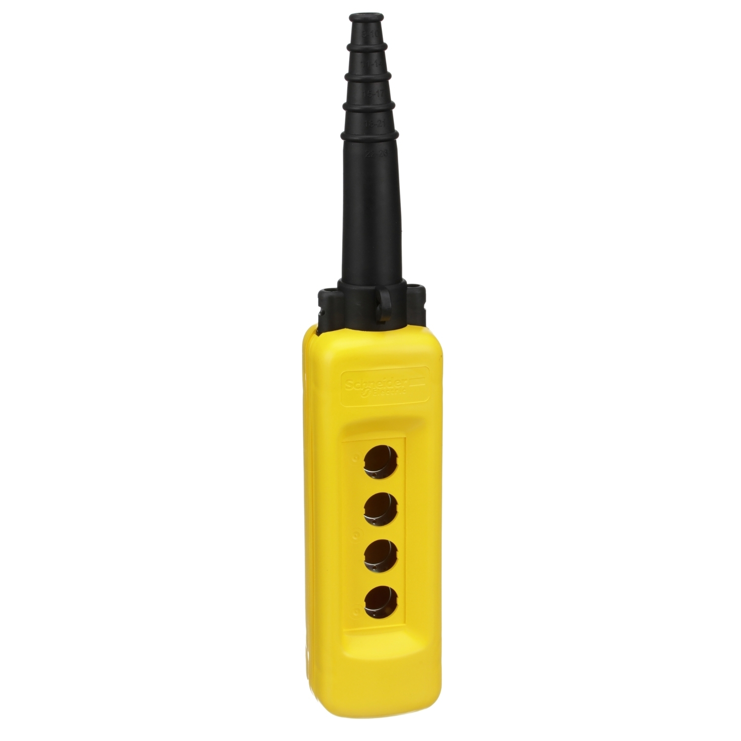 XACA04H7 Harmony Type XACA Medium Duty Empty Pendant Station Enclosure, 80 mm W, NEMA 4/4X NEMA Rating, Polypropylene