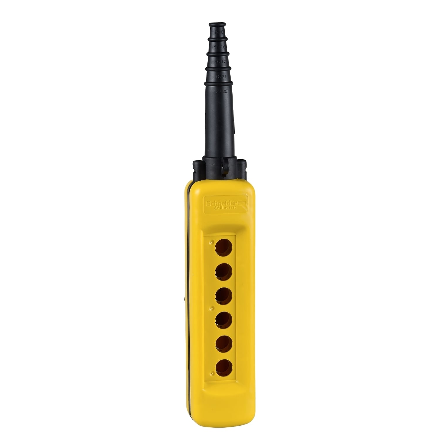 XACA06H7 Harmony Type XACA Medium Duty Empty Dual Insulated Pendant Station Enclosure, 80 mm W, NEMA 4/4X NEMA Rating, Polypropylene