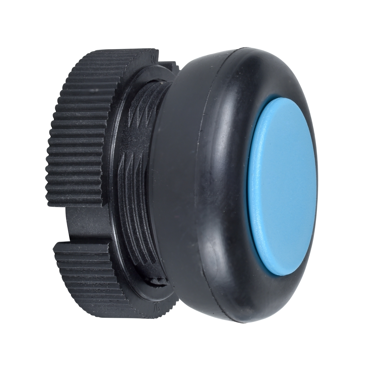 XACA9416 Harmony Booted Pushbutton Head, Round Shape, UNMARKED Legend, Blue