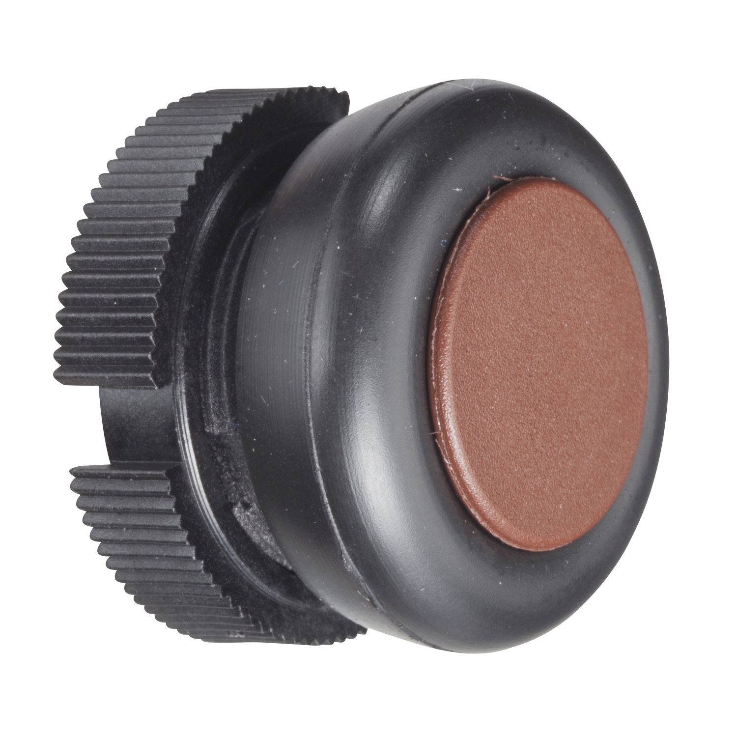 Push button head, Harmony XAC, plastic, brown, booted, spring return