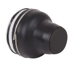 Harmony XAC, Push button head, plastic, black, booted, operating travel 4 mm, -25+ 70 C