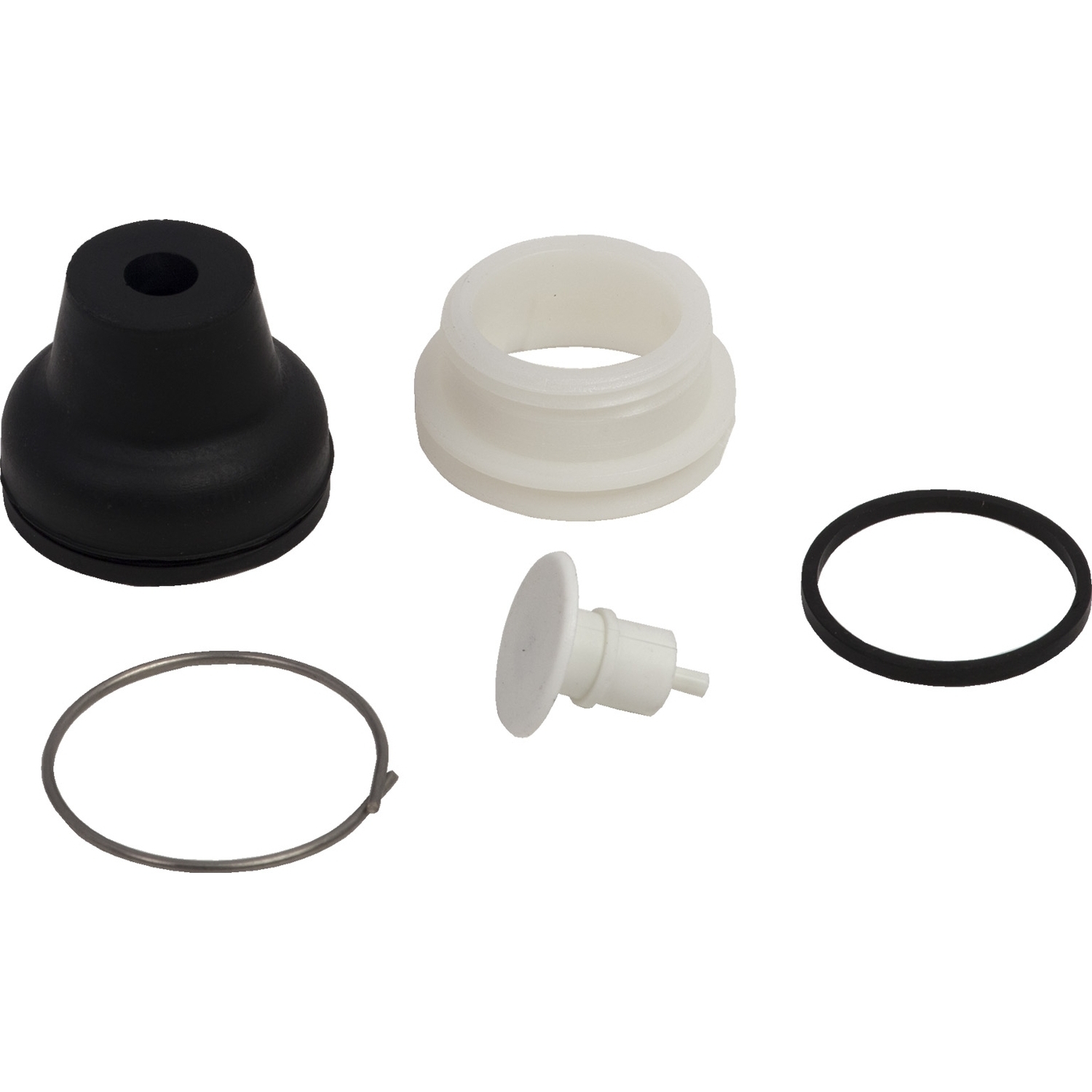 XACB9211 Harmony Booted Unmarked Pushbutton Head, 16 mm, Polychloroprene, White