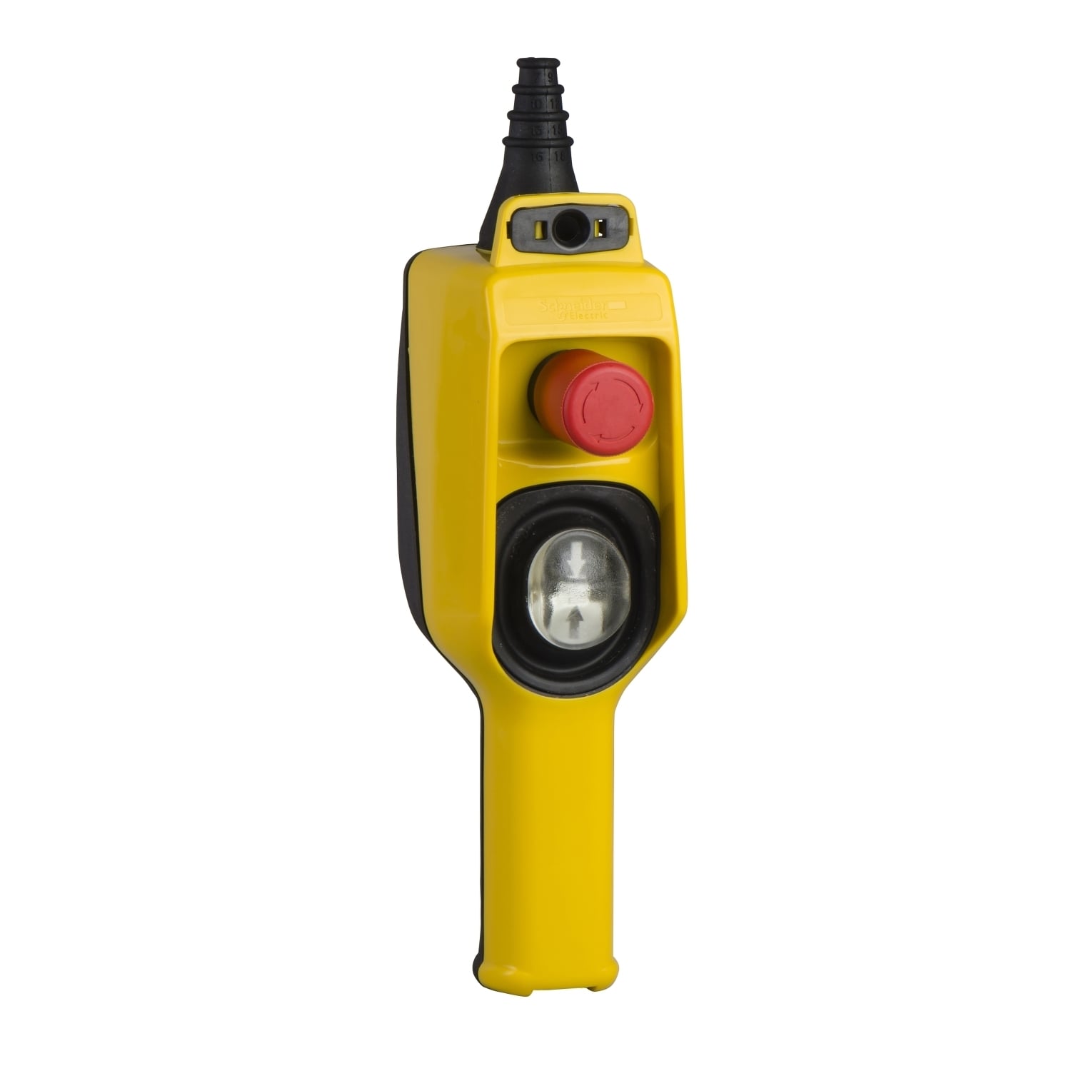 XACD22A0101 Harmony Corrosion-Resistant Double Insulated Dusttight/Watertight Medium Duty Pendant Control Station, 600 V AC, 10 A, 2NO-1NC Contact, 1 Operators, NEMA 4/4X/5/IP65 NEMA Rating