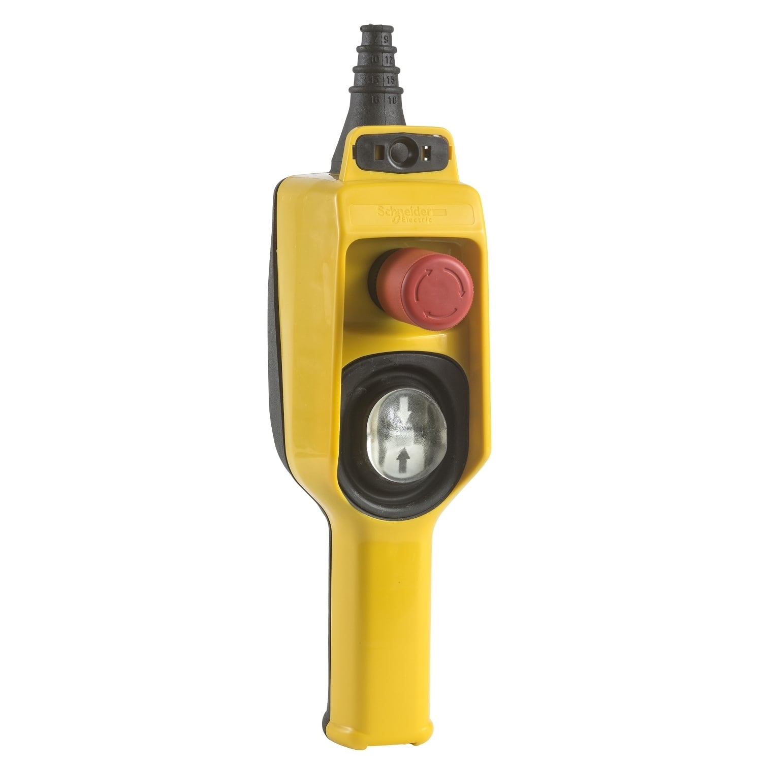 XACD22A0105 Harmony Corrosion-Resistant Double Insulated Dusttight/Watertight Medium Duty Pendant Control Station, 600 V AC, 10 A, 1NO-1NC Contact, 1 Operators, NEMA 4/4X/5/IP65 NEMA Rating