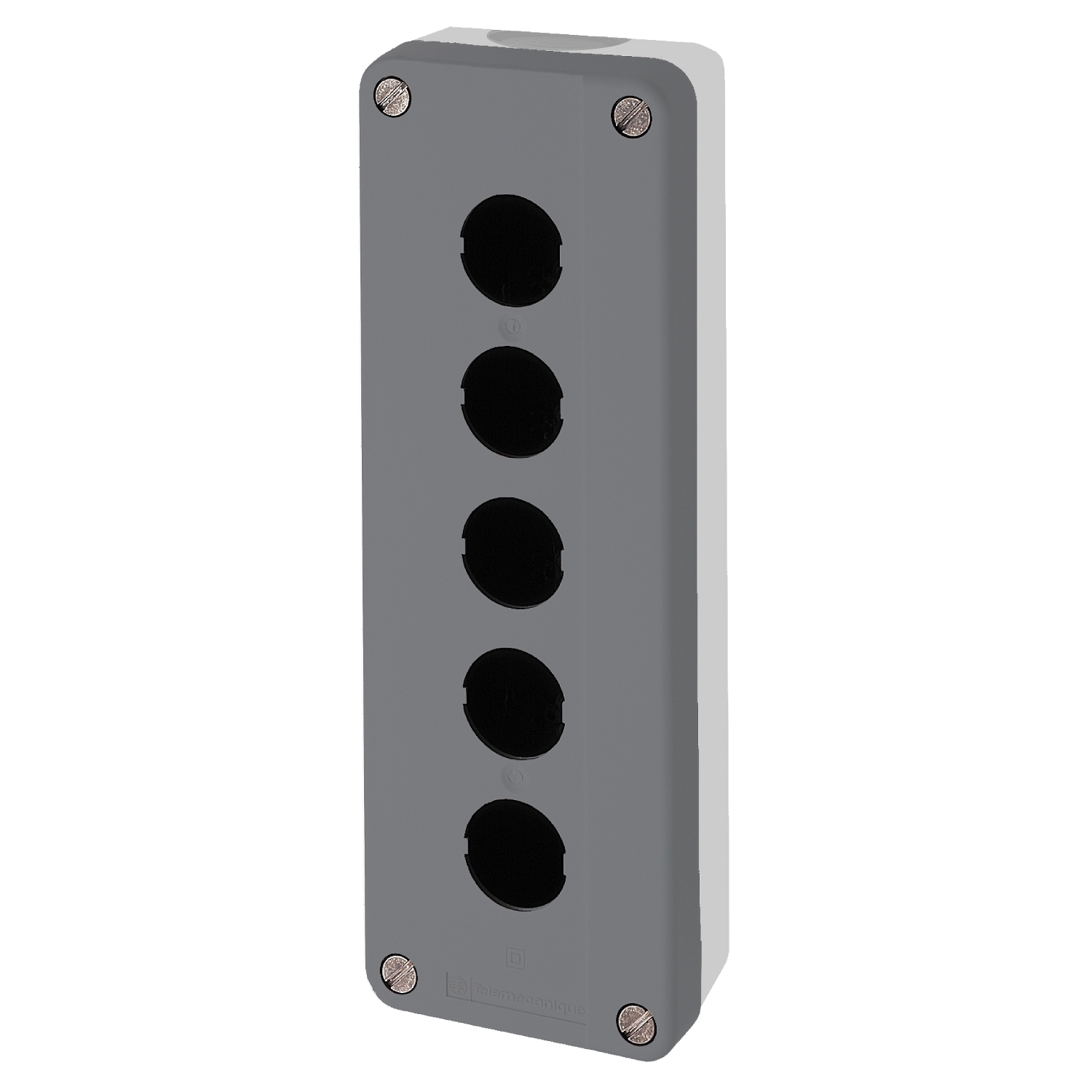 XALD05H7 Empty Control Station Enclosure, 13/4X NEMA Rating, -40 to 158 deg F, Polycarbonate, Dark Gray