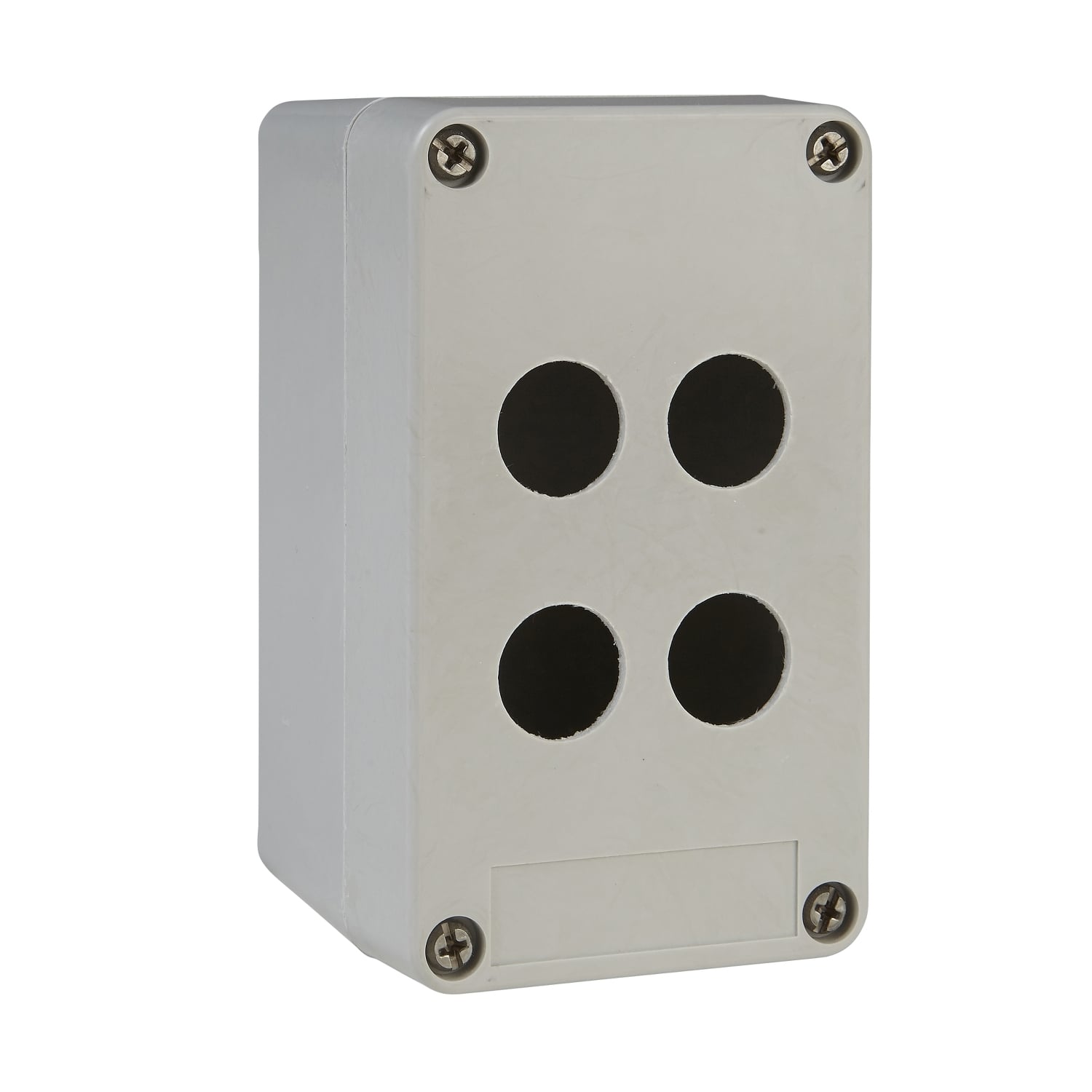 XAPA1104 Harmony Insulated Empty Control Station Enclosure, 146 mm L x 85 mm W x 87 mm D, 4 Outlets, 4/4X/13 NEMA Rating, Glass Reinforced Polyester