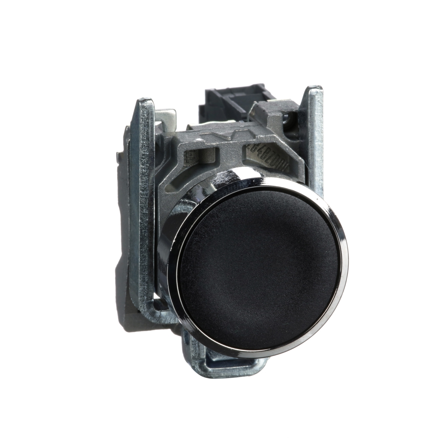 XB4BA21 Harmony Non-Illuminated Pushbutton, 22 mm, 1NO SPST Contact, Flush Operator, Black