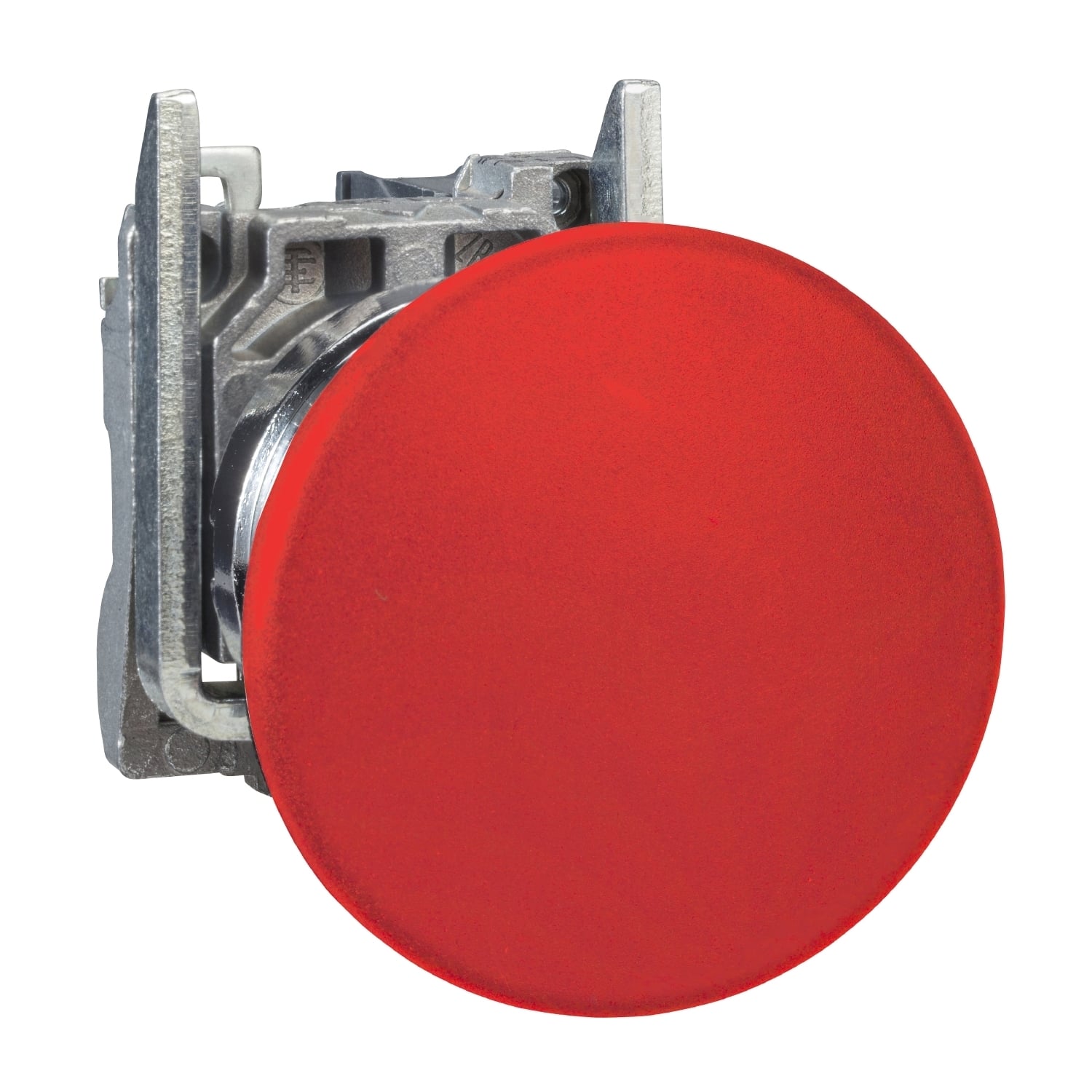 XB4BC42 Harmony Corrosion-Resistant Dusttight/Watertight Non-Illuminated Pushbutton, 22 mm, 1NC Contact, Slow Break Contact, Red