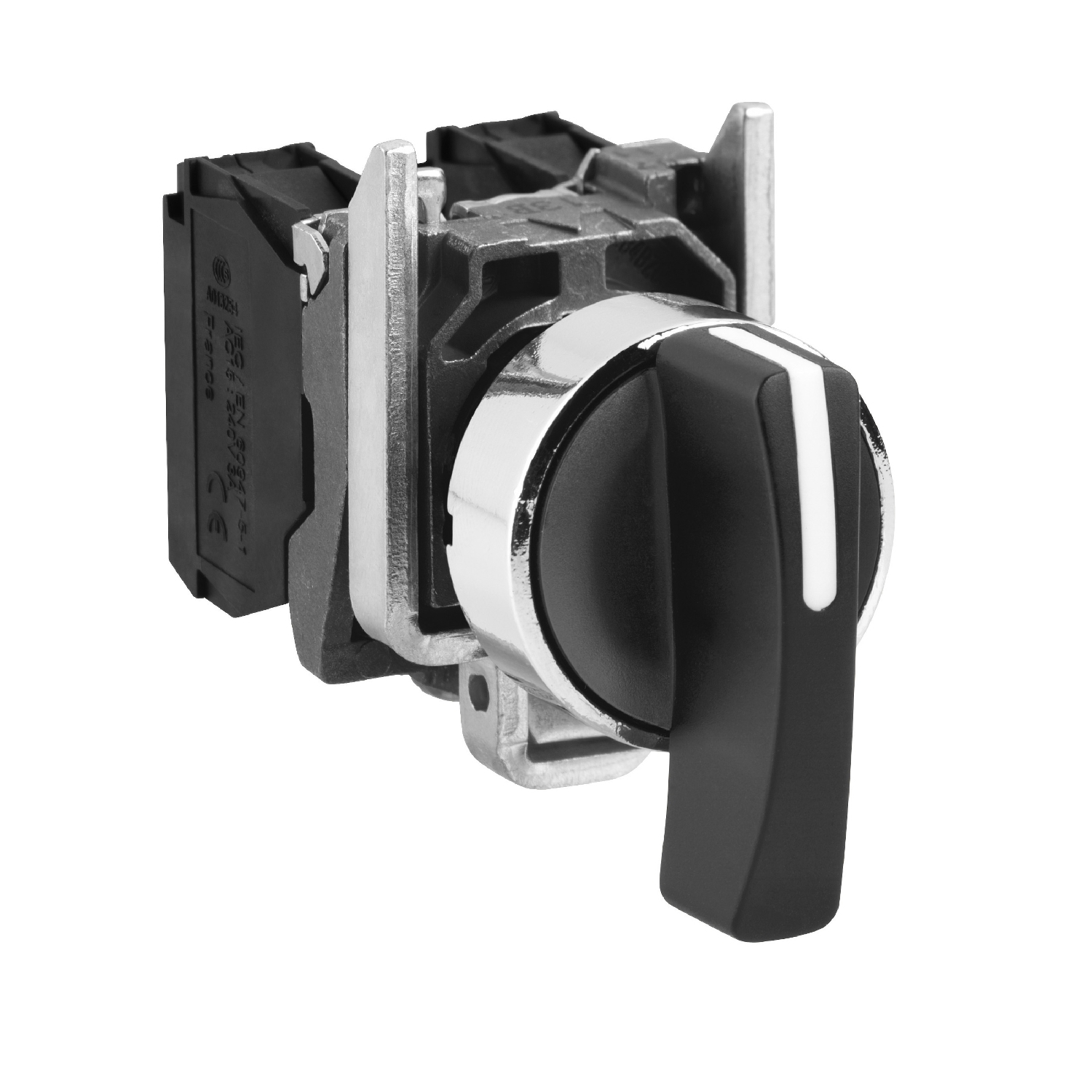 XB4BJ53 Harmony Non-Illuminated Selector Switch, 22 mm, 2NO Contact, Knob Operator, Black