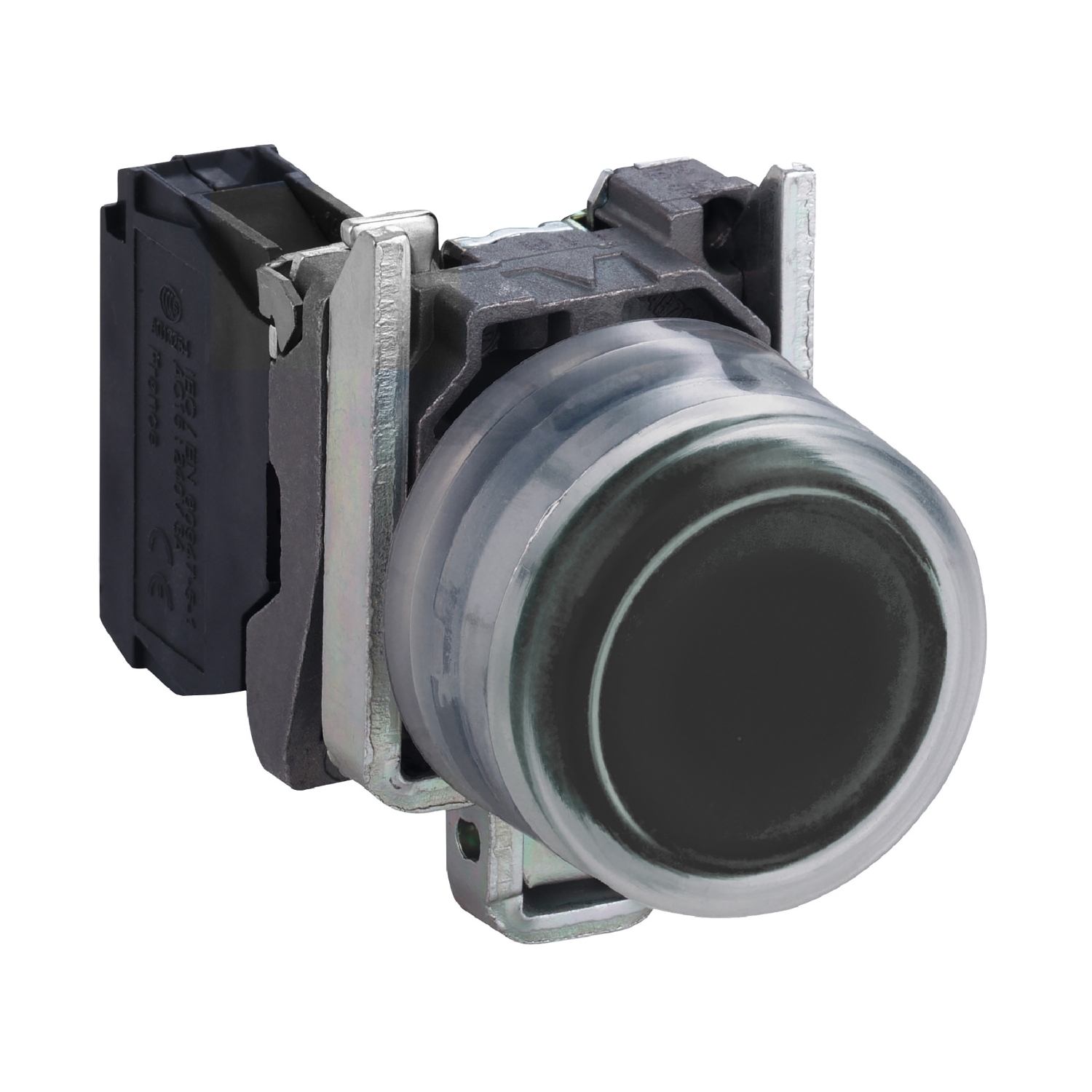 XB4BP21 Harmony Complete Non-Illuminated Pushbutton, 22 mm, 1NO Contact, Black