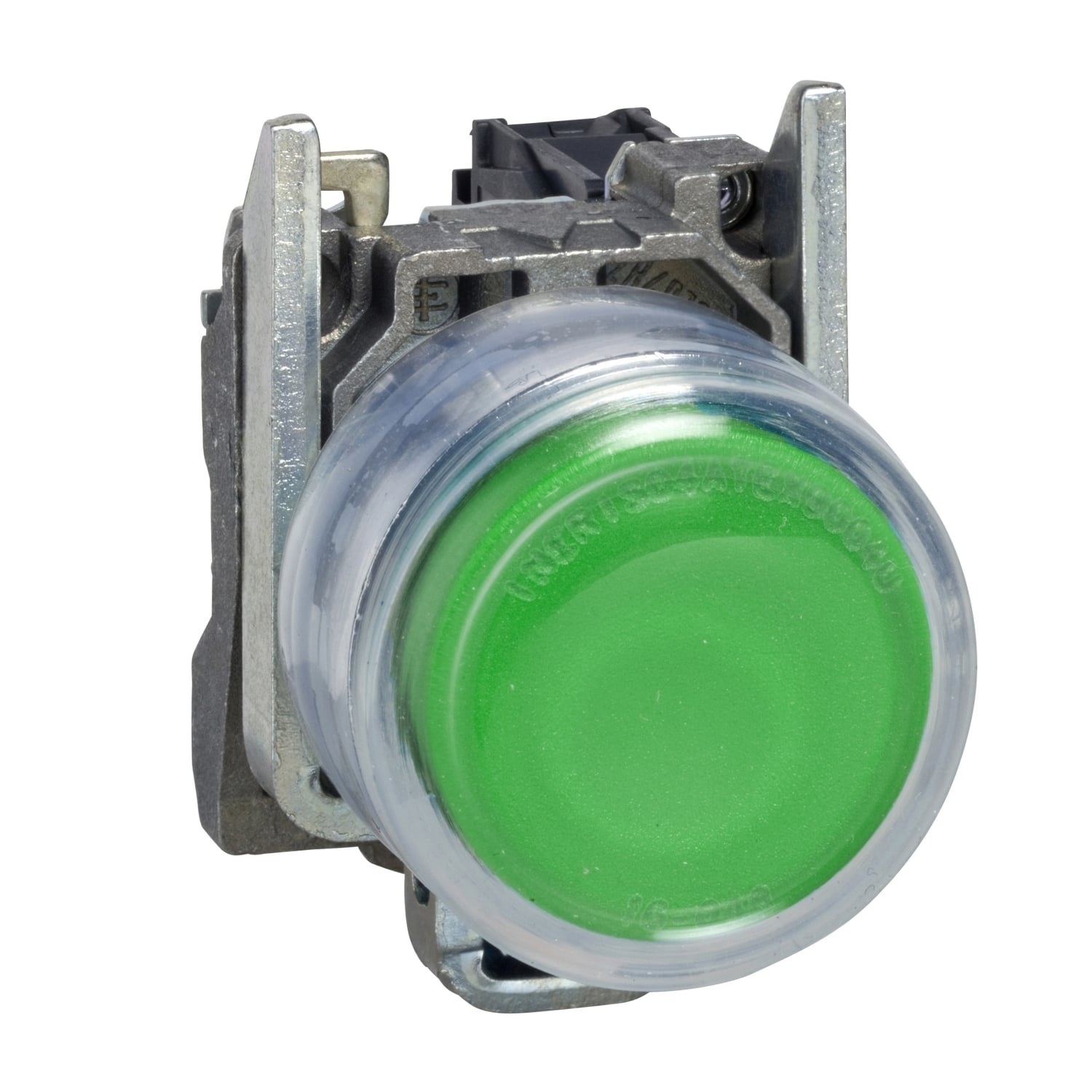 XB4BP31 Harmony Non-Illuminated Pushbutton, 22 mm, 1NO Contact, Flush Operator, Green