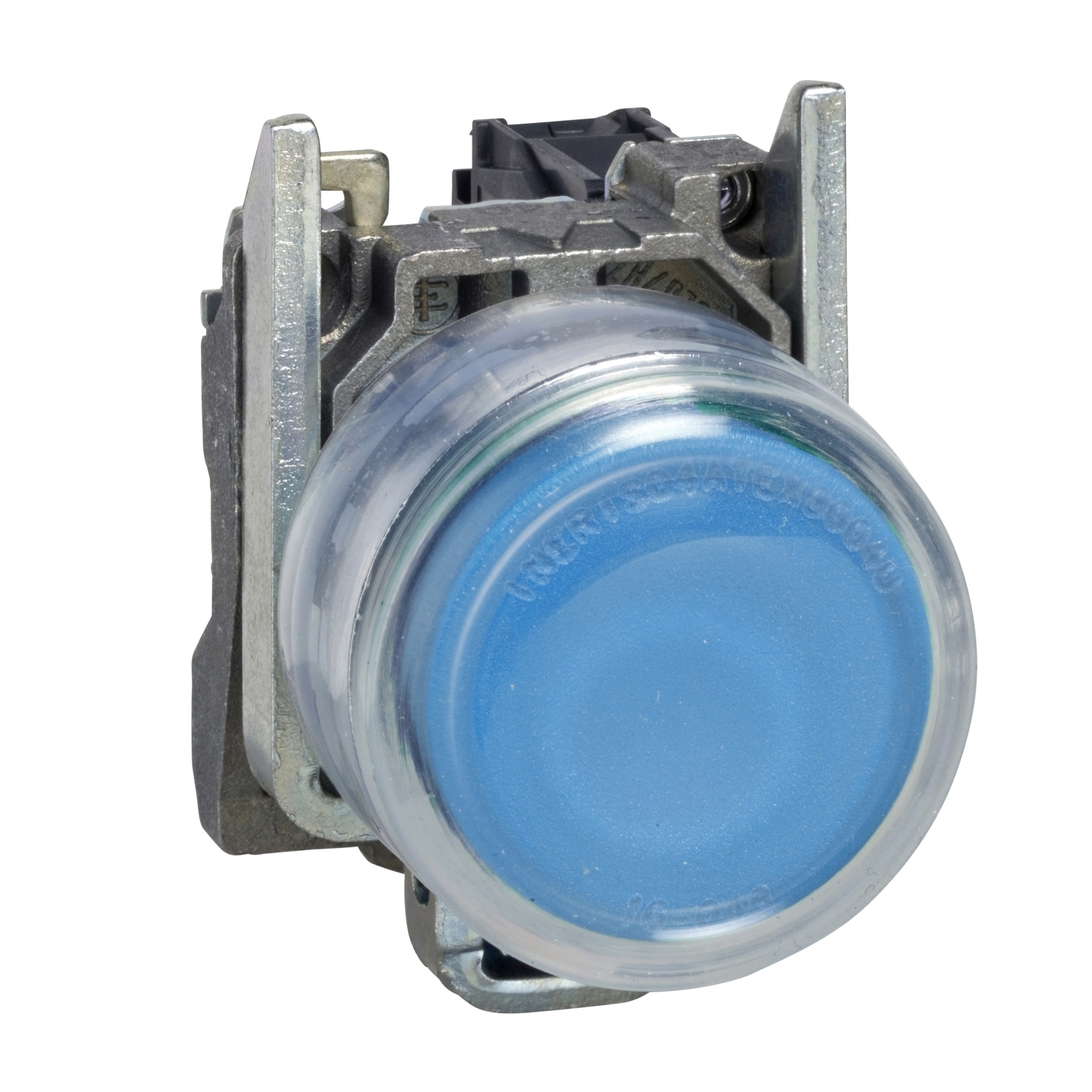 XB4BP61 Harmony Complete Non-Illuminated Pushbutton, 22 mm, 1NO Contact, Blue