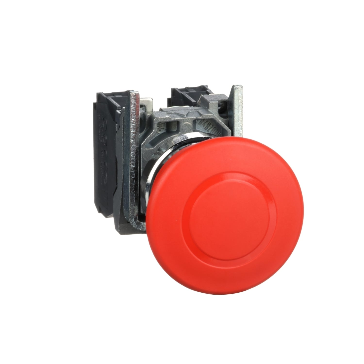 XB4BT845 Harmony Emergency Stop Non-Illuminated Switch, 22 mm, 1NO-1NC Contact, Slow Break Contact, Red