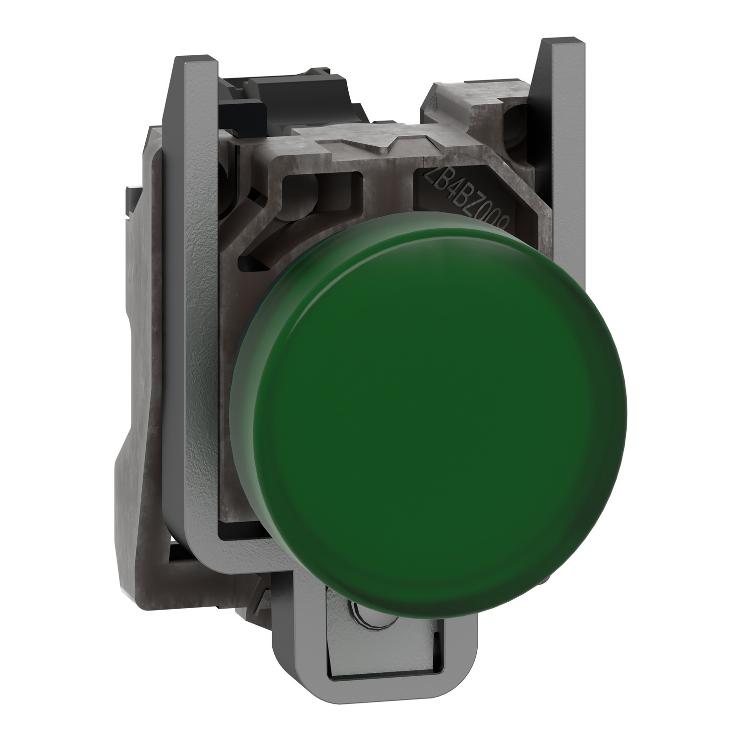 XB4BVB3 XB4 Complete Pilot Light, 24 V AC/DC, 18 mA, Plain Lens, Panel Mounting