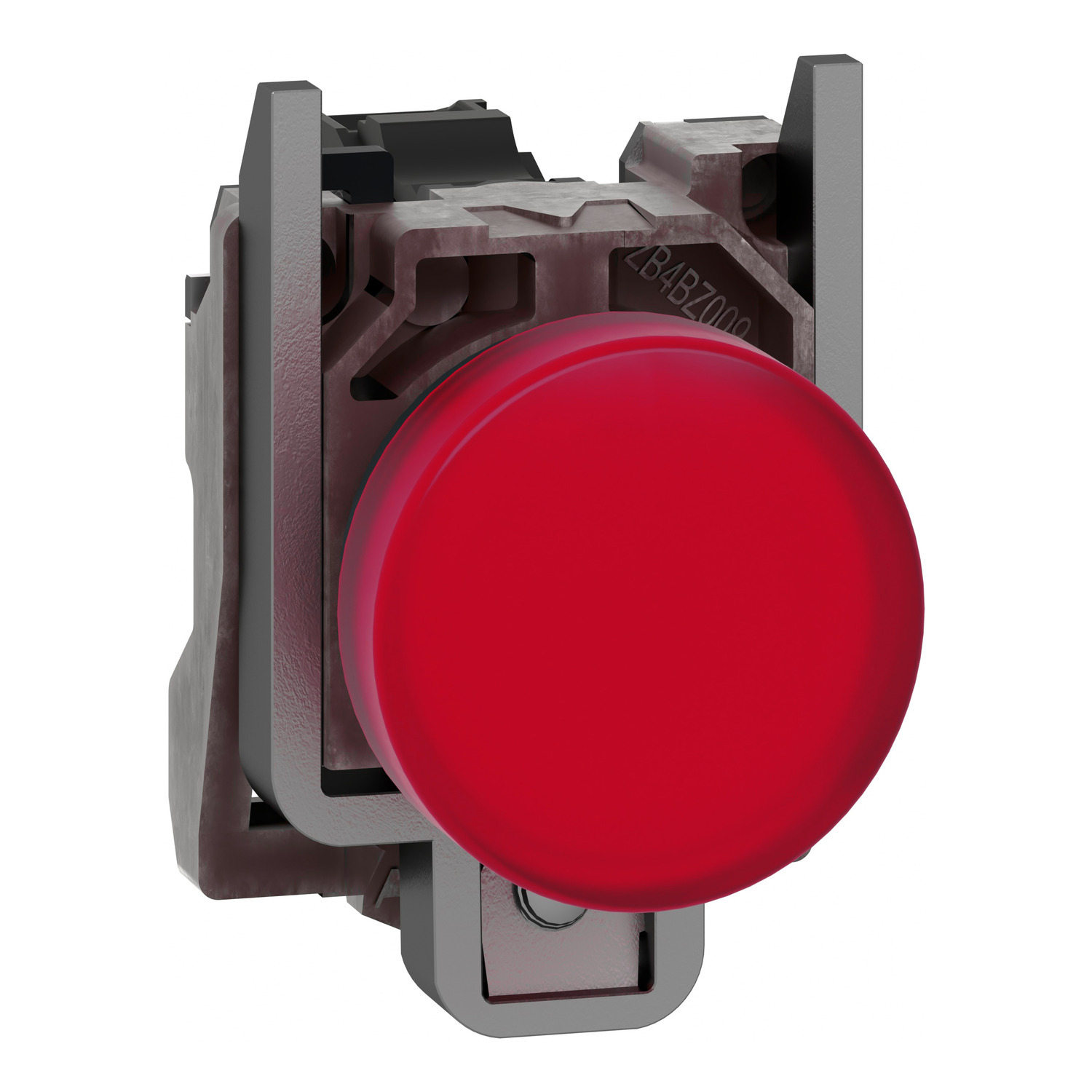 XB4BVG4 XB4 Red Pilot Light, 110 to 120 V AC/DC, 14 mA, Plain Lens, Panel Mounting