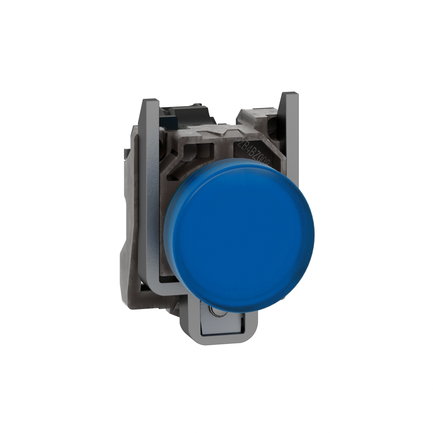 XB4BVG6 XB4 Complete Pilot Light, 110 to 120 V AC/DC, 14 mA, Plain/Protected Lens, Panel Mounting